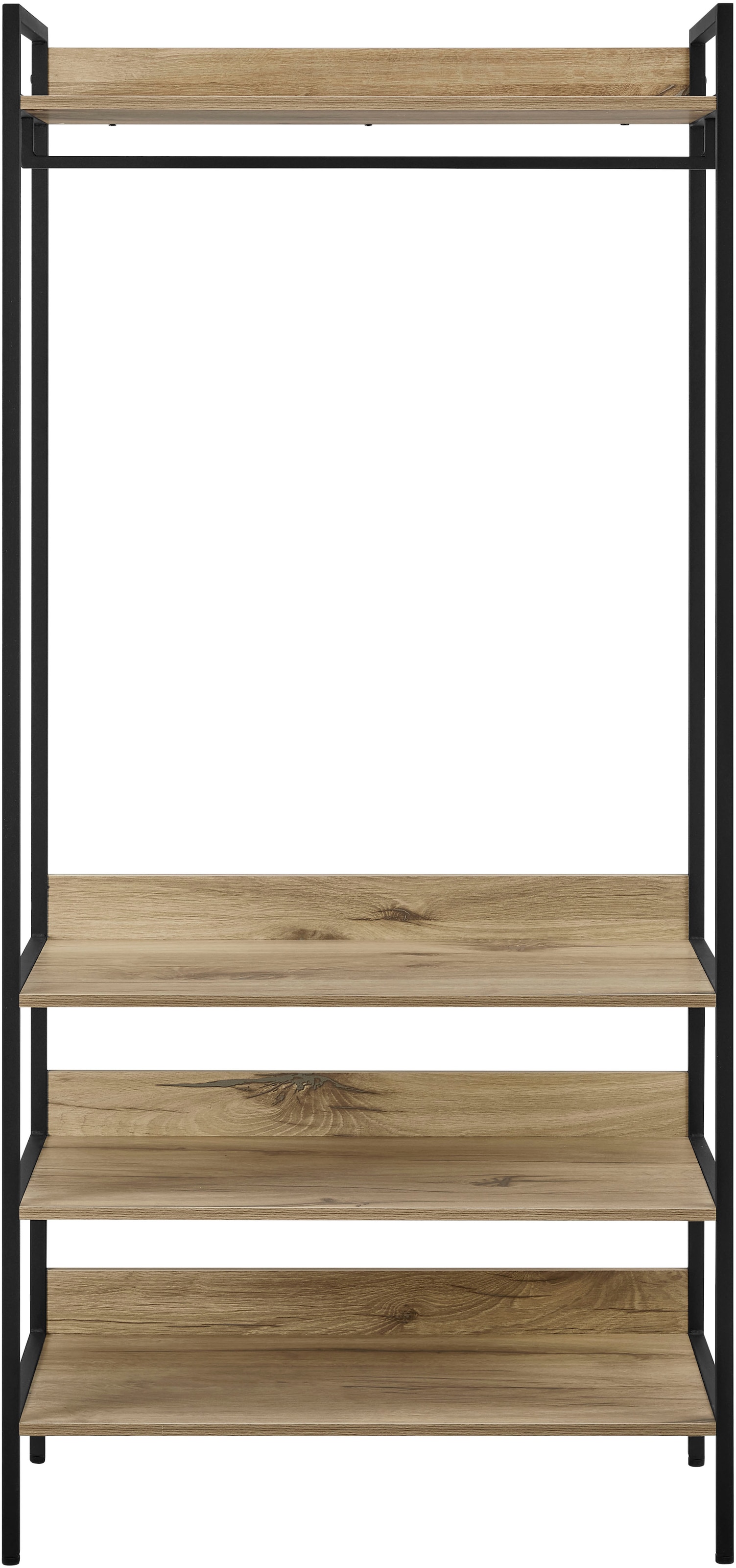 GOODproduct Garderobenschrank »Tayler« Melamin-Tischplatte, pulverbeschichtetem Metallgestell, Höhe 180 cm