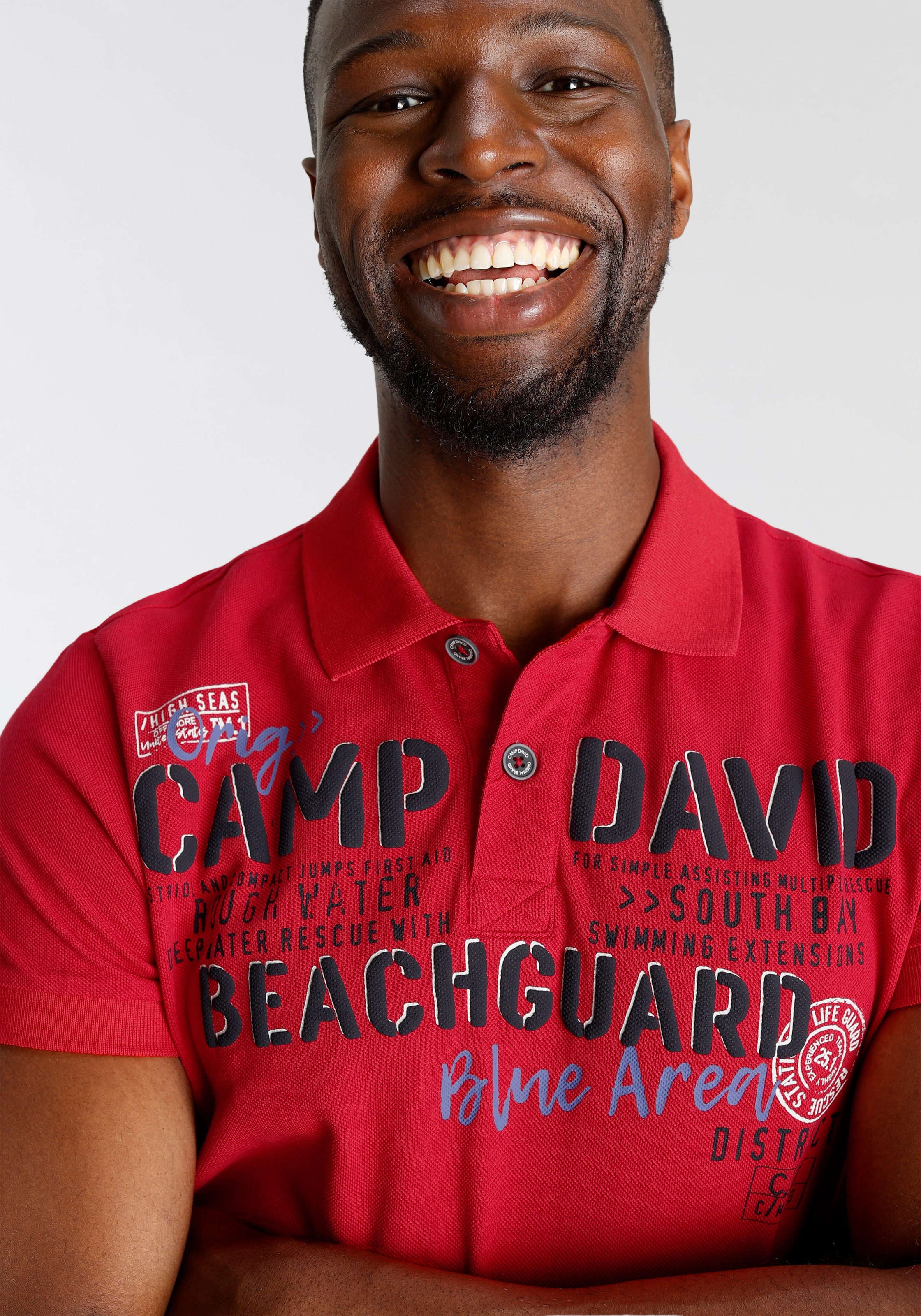 CAMP DAVID Poloshirt, in hochwertiger Piqué-Qualität