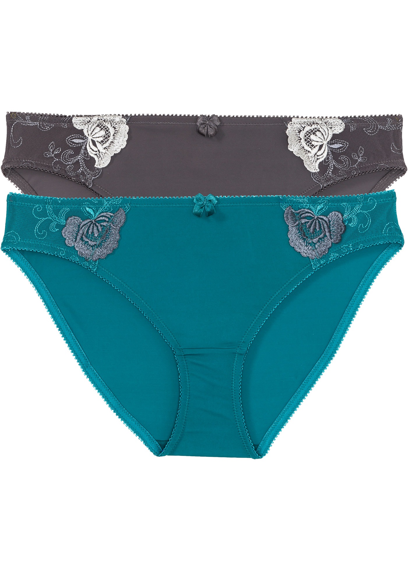 Image of bonprix Slip Packung, 2 Stk. klassischer Stil, bequeme Passform, aus Polyamid und Elasthan
