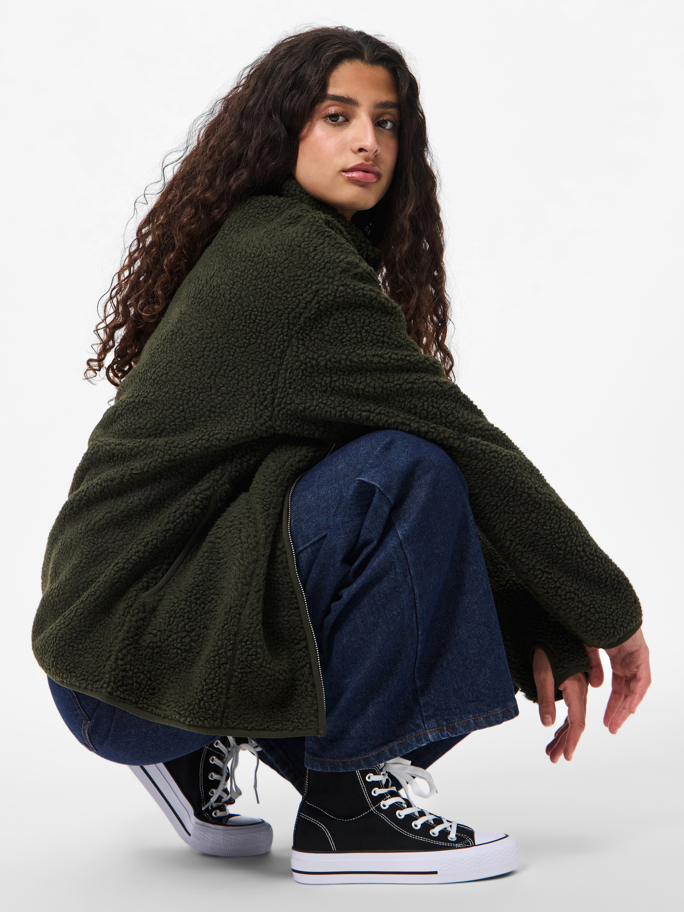 pieces Veste en peluche »PCSADIA LS TEDDY JACKET NOOS BC« fibre synthétique