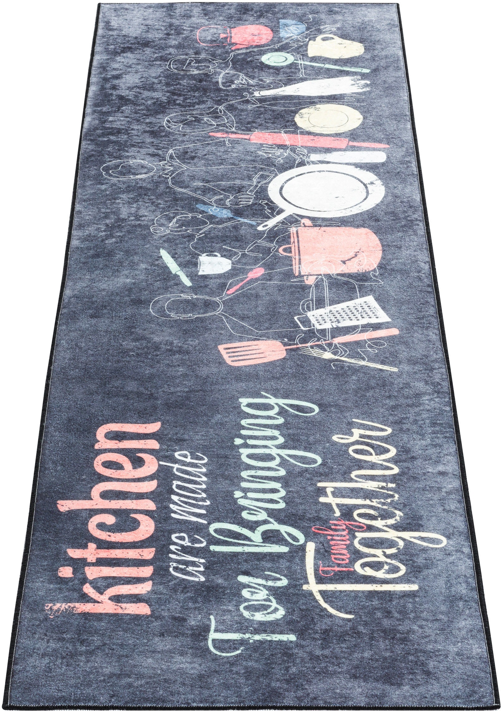 Image of Sehrazat Küchenläufer »Kitchen 3012«, rechteckig, 8 mm Höhe, waschbar, Flachgewebe, Teppich-Läufer, rutschfest, Kurzflor,Pflegeleicht bei Ackermann Versand Schweiz
