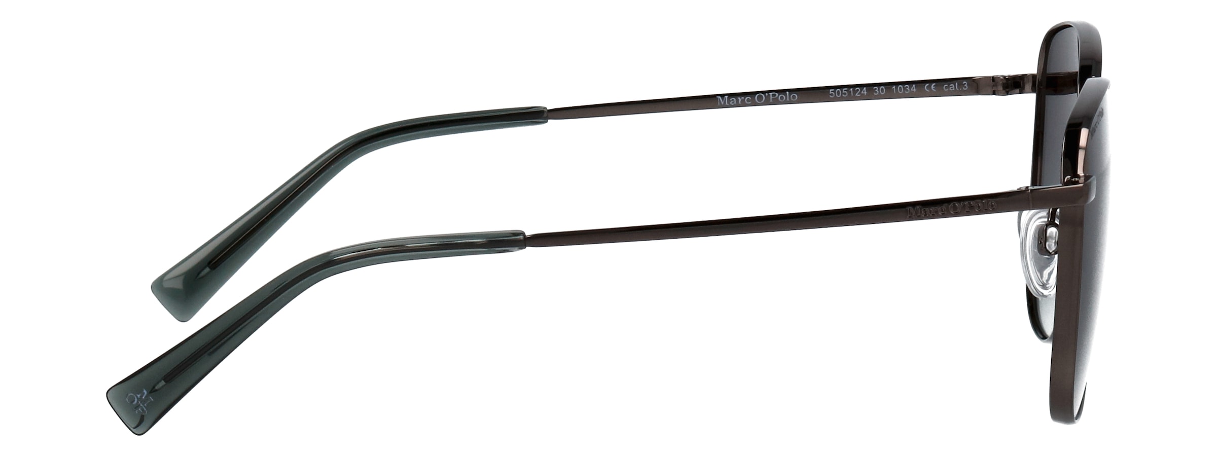 Marc O'Polo Sonnenbrille »Modell 505124« Form Butterfly, Logoschriftzug auf Bügel, Metallfassung