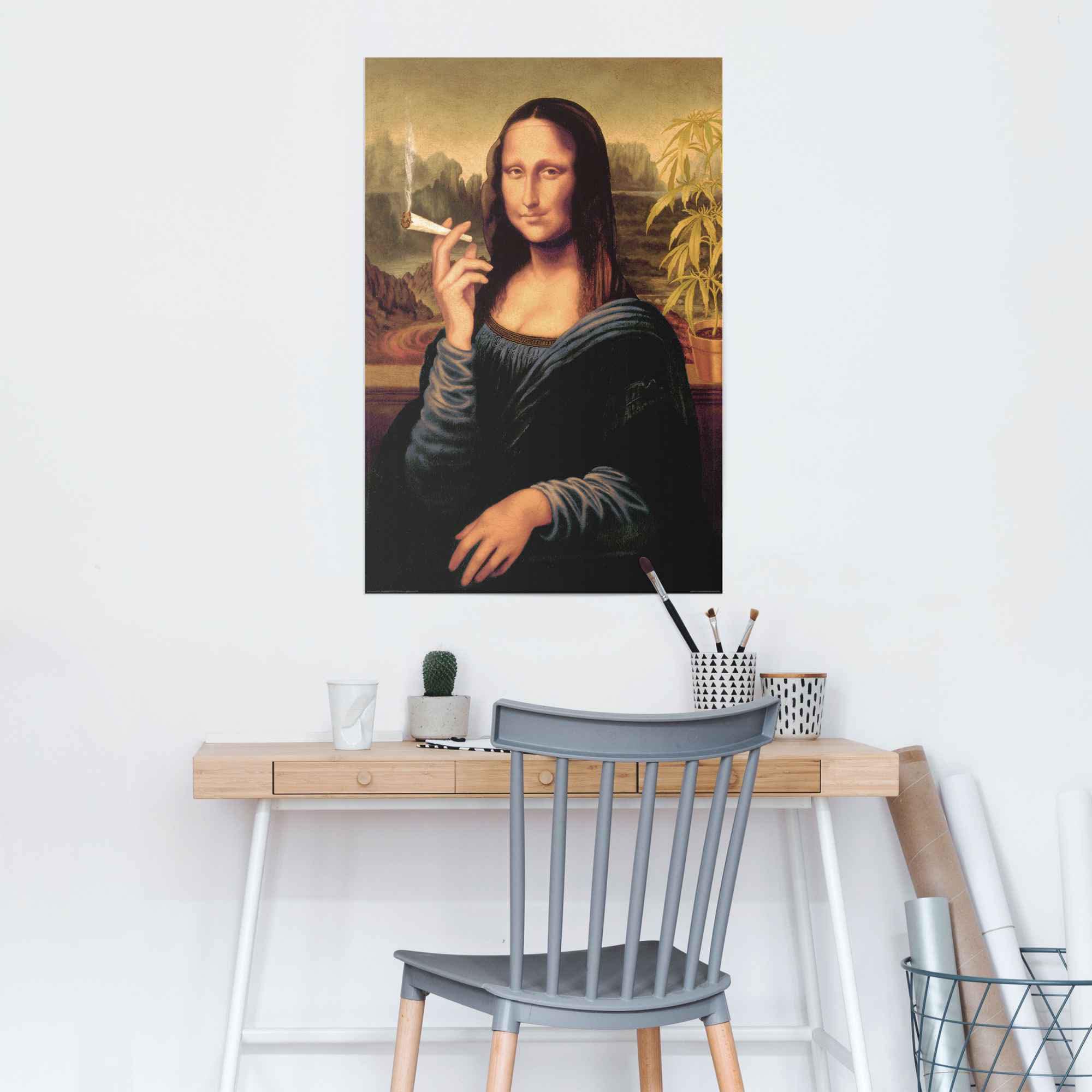 Image of Reinders Poster "Poster Mona Lisa joint" Menschen 1 Stk. tlg.