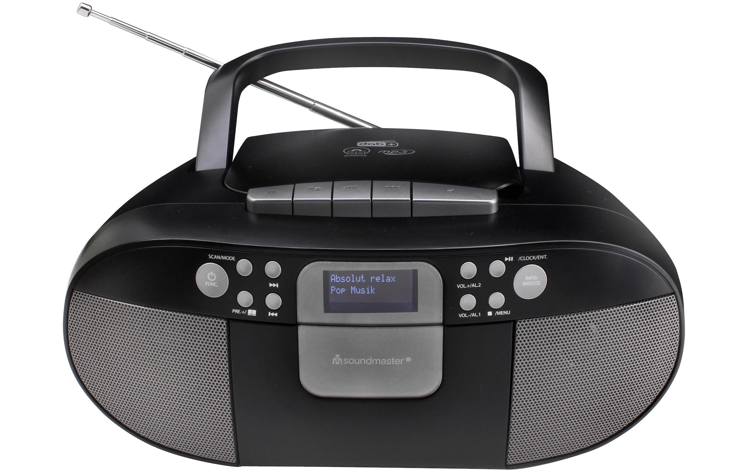 Soundmaster Digitalradio (DAB+) »Boombox SCD7800 Schwarz«, (Digitalradio (DAB+)-FM-Tuner)