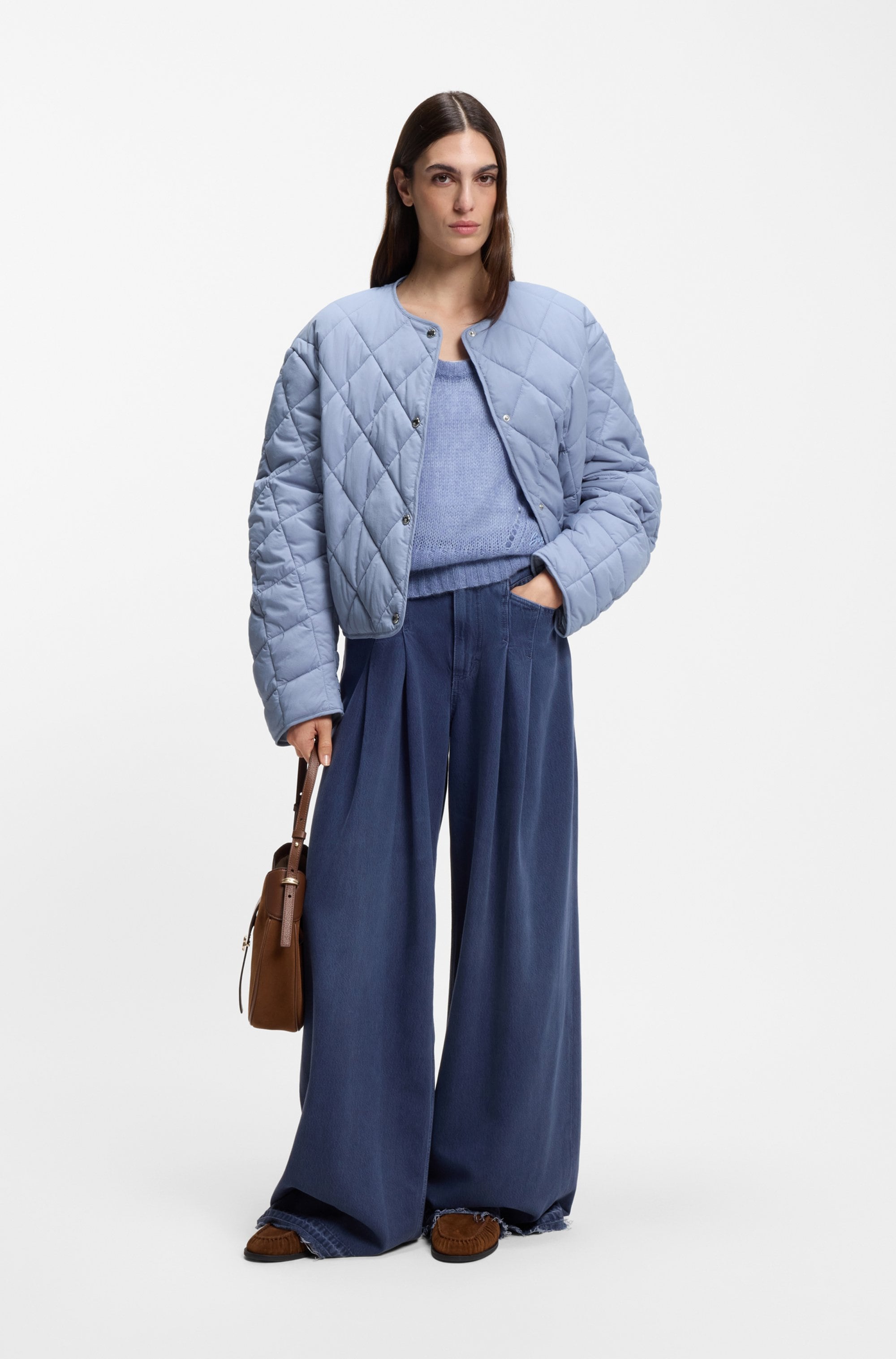 BOSS ORANGE Steppjacke »Paressa Premium Damenmode« Übergangsjacke mit Raffung an den Ärmeln