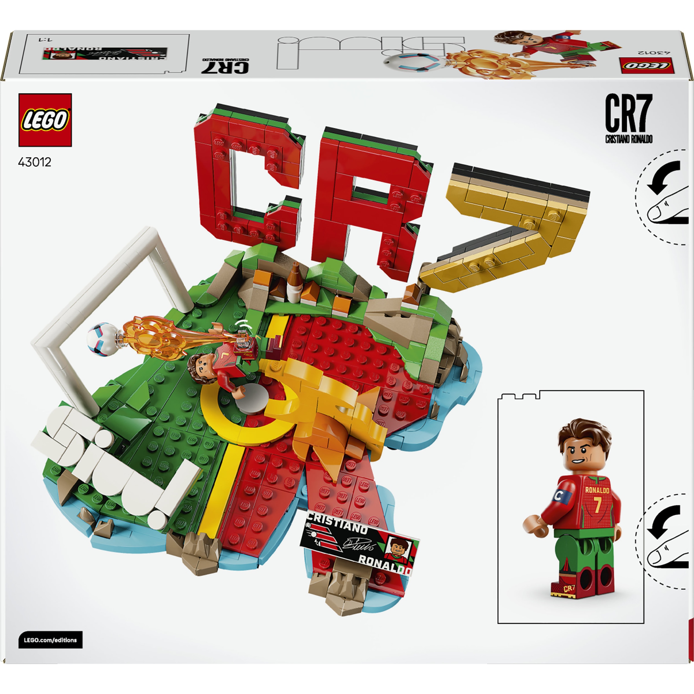 LEGO® Konstruktionsspielsteine »Cristiano Ronaldo – Fussball-Highlights (43012), LEGO Editions Football«
