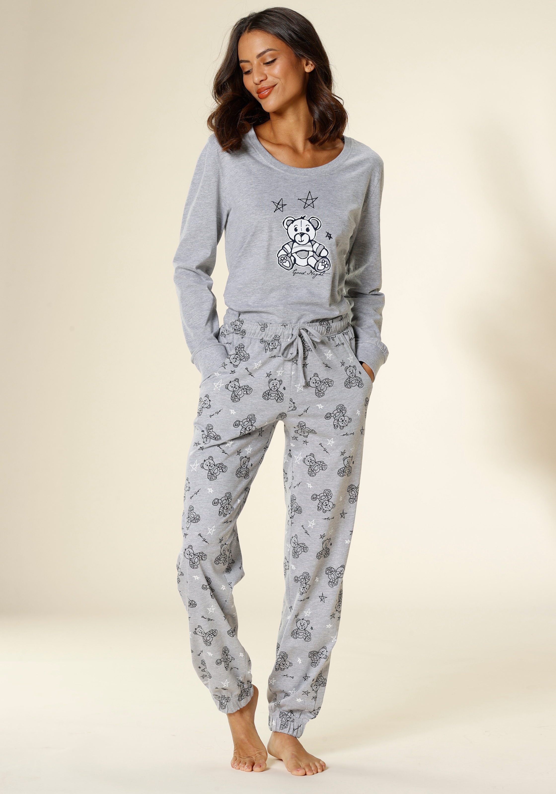 Image of Vivance Dreams by Lascana Pyjama Set, 2 tlg. mit süssem Bärchen-Druck