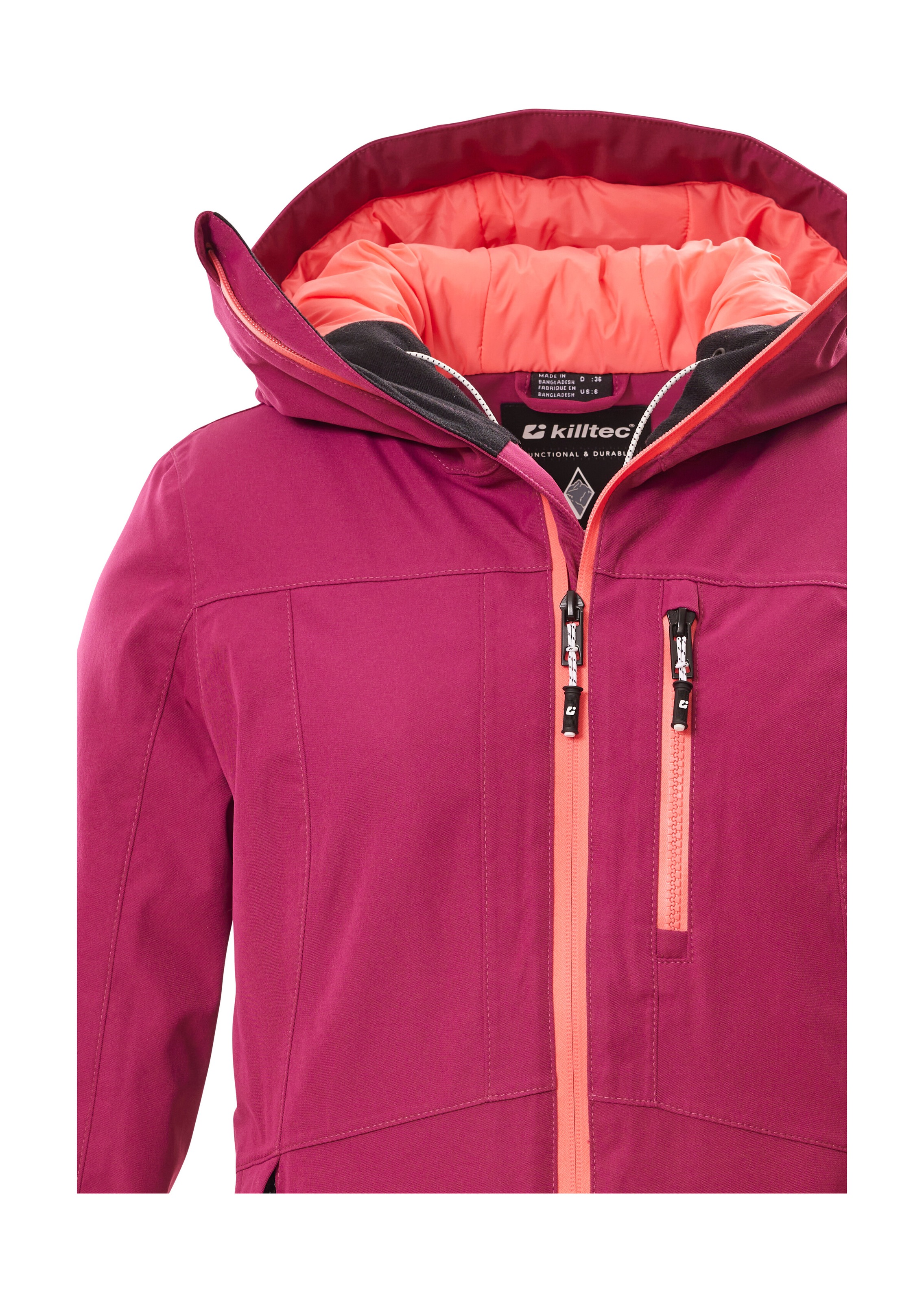 Killtec Skijacke »KSW 276 WMN SKI JCKT« Wasserdichte Damenjacke mit Schneefang, Atmungsaktivität und Taschen