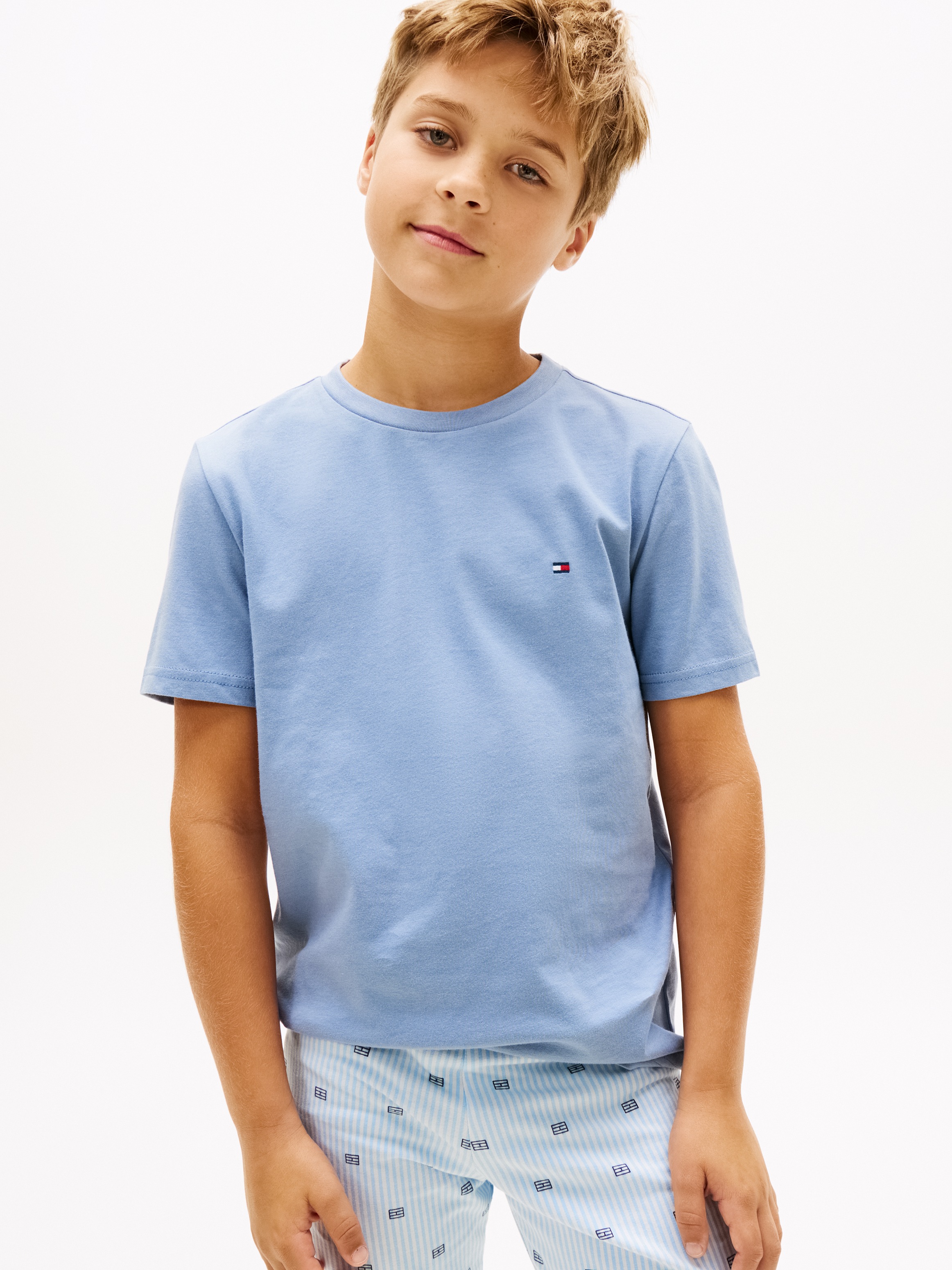 Tommy Hilfiger Underwear T-Shirt »2 PK SS TEE mit Stickerei und Rundhals im 2er-Pack« Packung, 2er-Pack, 2 tlg. unifarben, casual, regular fit, Baumwolle, Rundhals