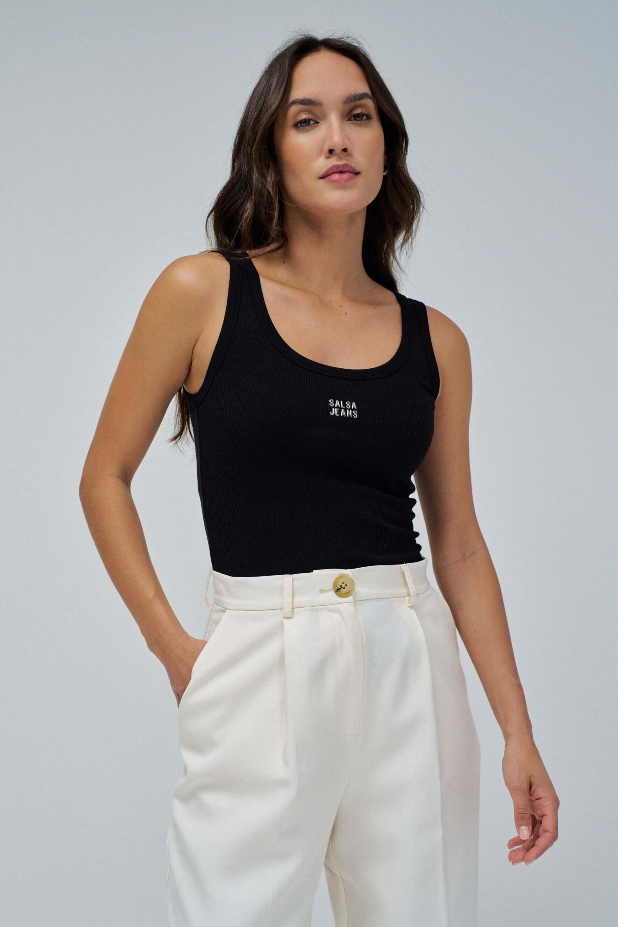 Salsa Débardeur »Salsa Jeans Top Embroidered Branding«