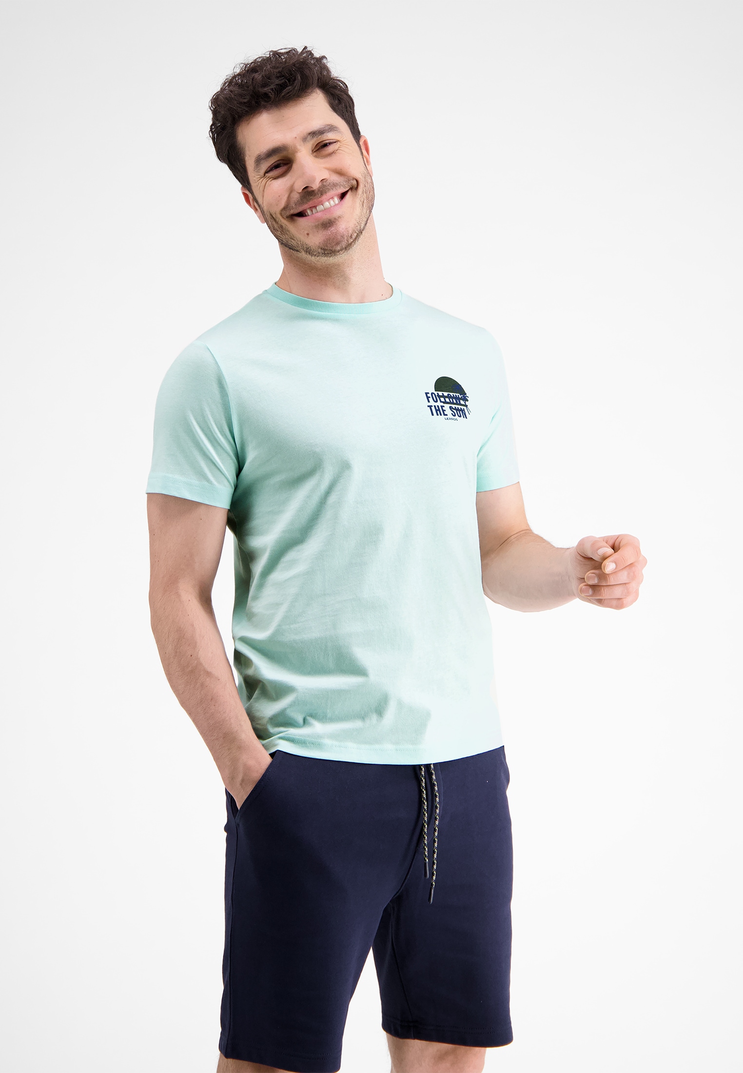 Image of LERROS T-Shirt "T-Shirt mit Brustprint *Follow the sun*"