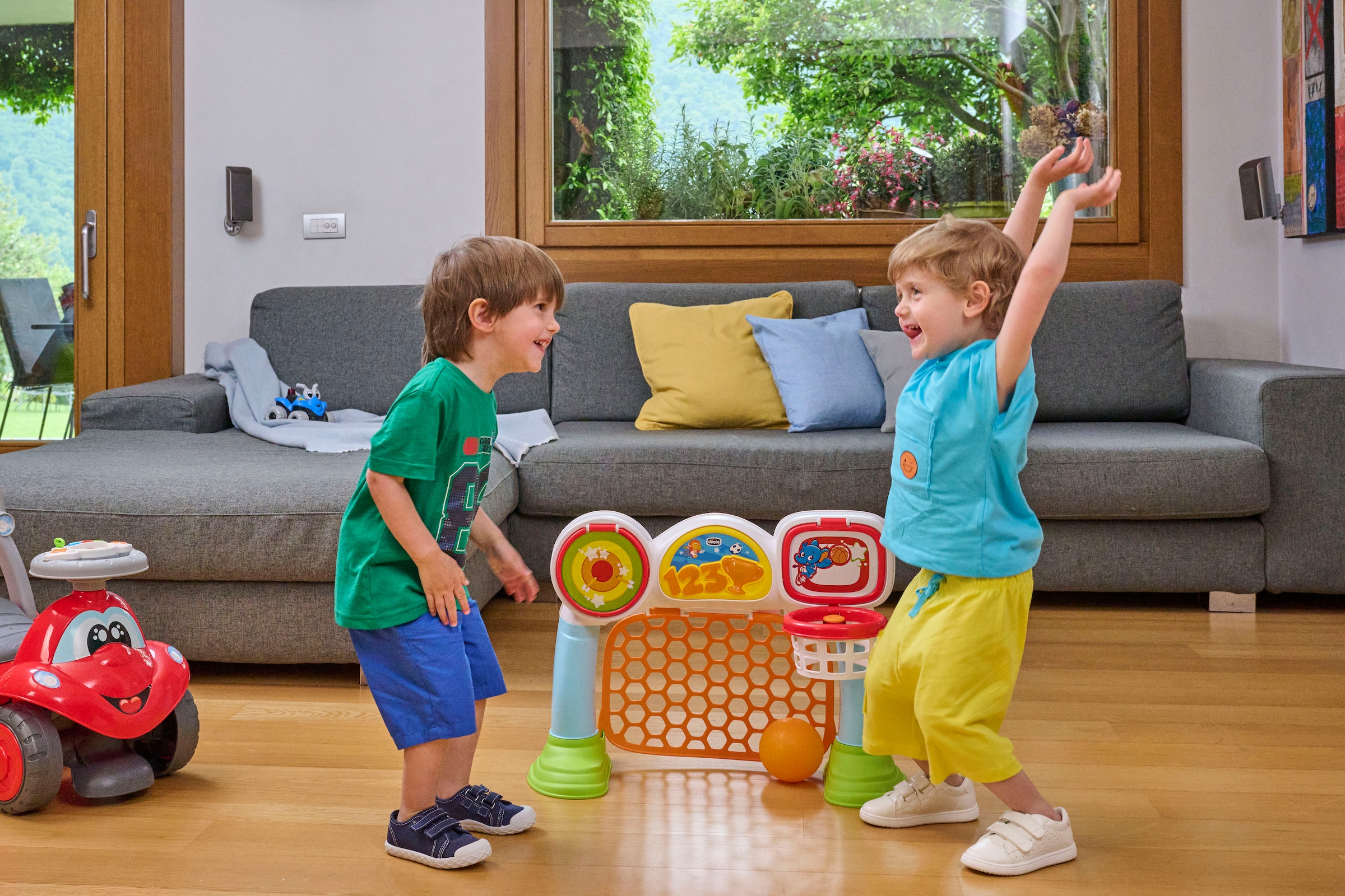 Chicco But de football »Multi-Sport-Aktivitätsspiel, 3in1« Made in Europe; mit Licht- und Soundeffekt
