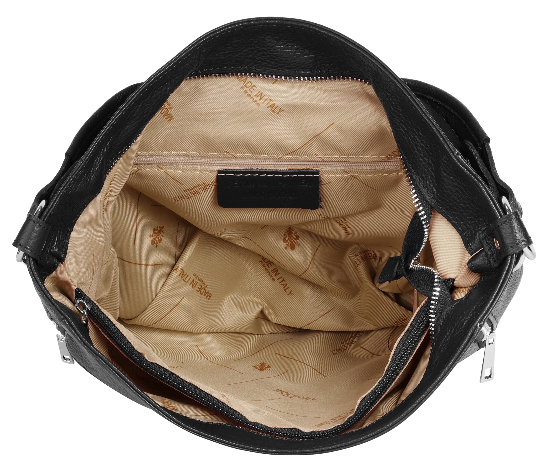 Cluty Henkeltasche echt Leder, Made in Italy