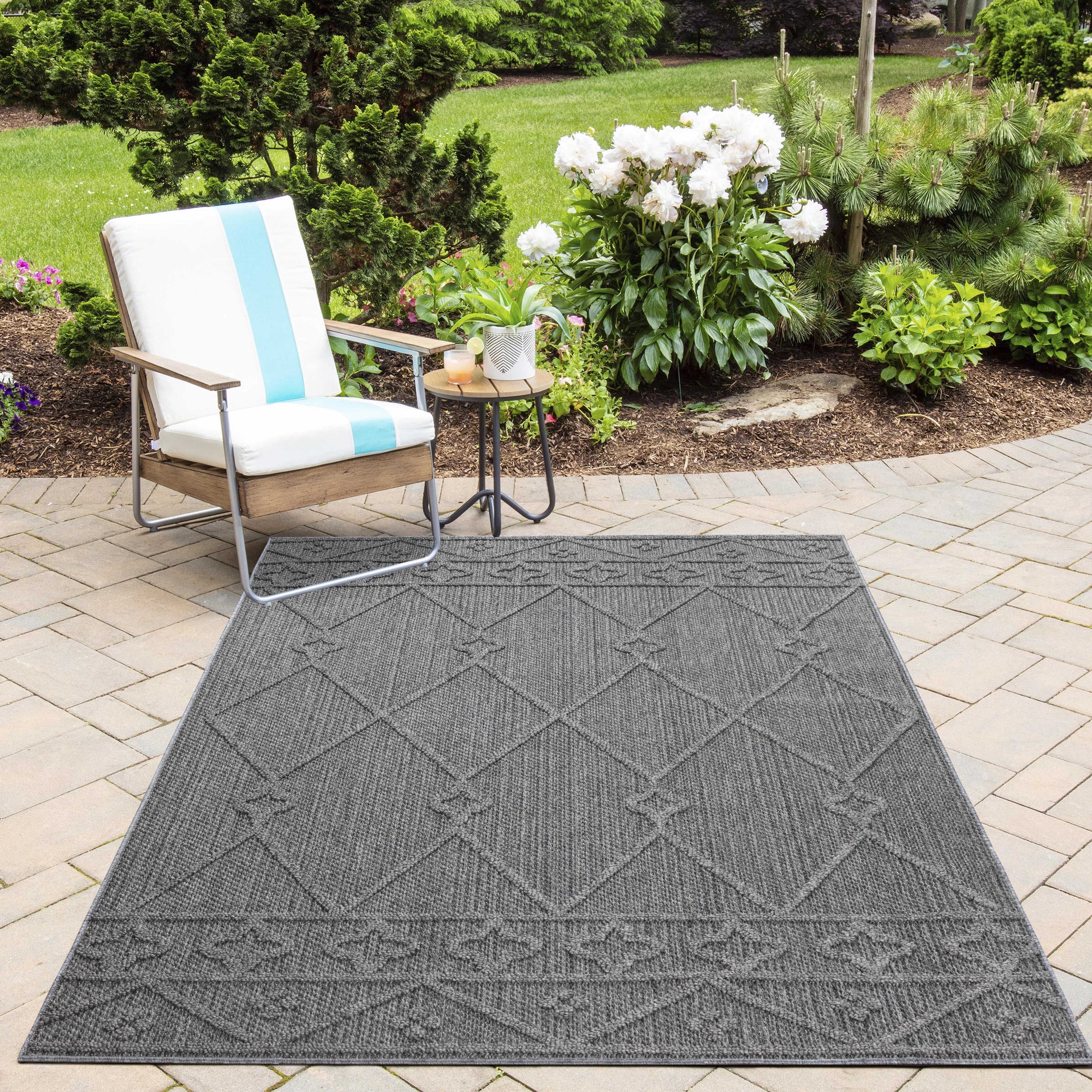 Image of Ayyildiz Teppiche Outdoorteppich "PATARA 4955" rechteckig 8 mm Höhe Läufer / Pflegeleicht / Strapazierfähig / In- und Outdoor geeignet