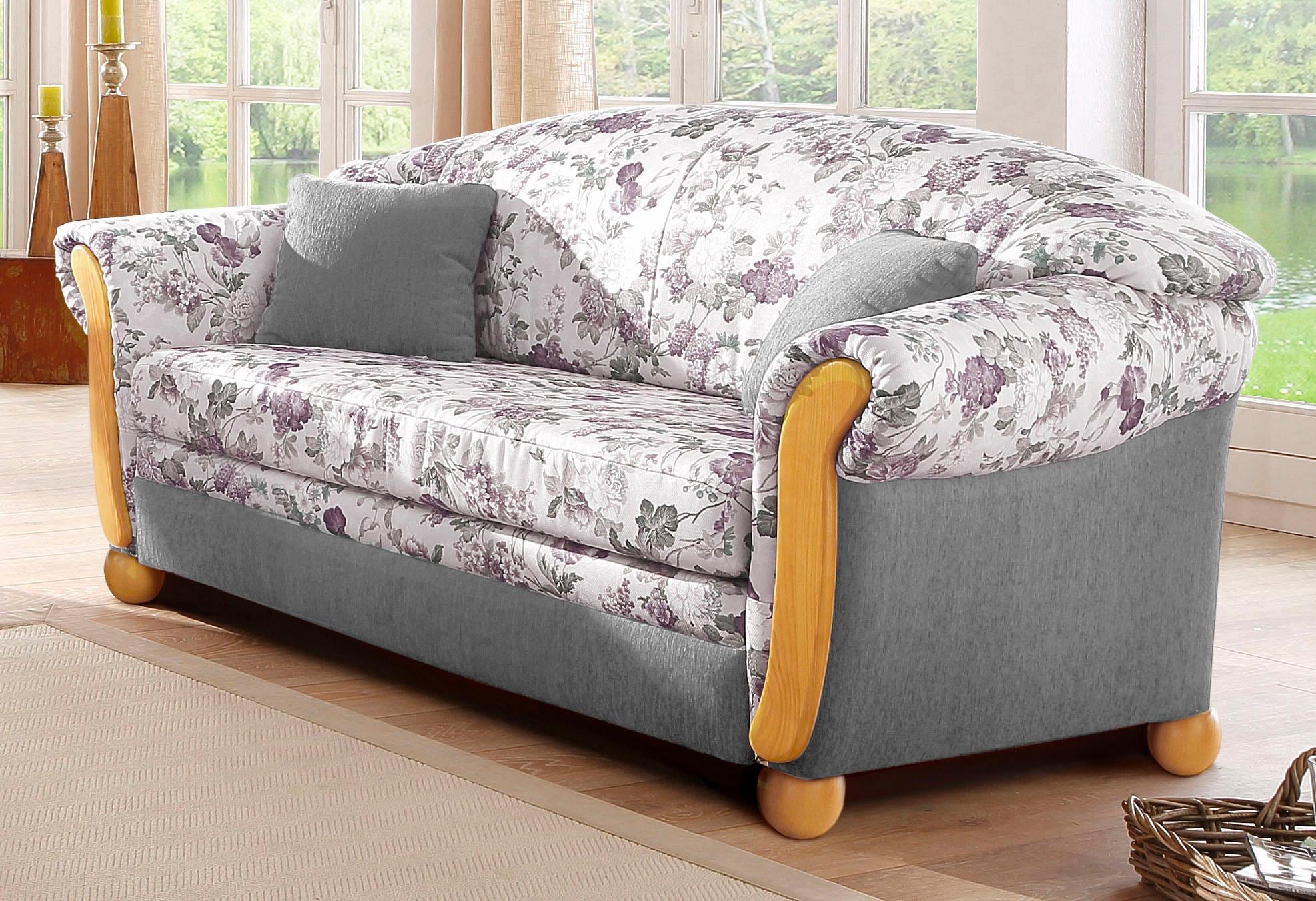 Image of Home affaire 2-Sitzer "Milano, Schlafsofa im Landhaus-Stil, bequem, Liegefläche 188/124cm" mit Bettfunktion
