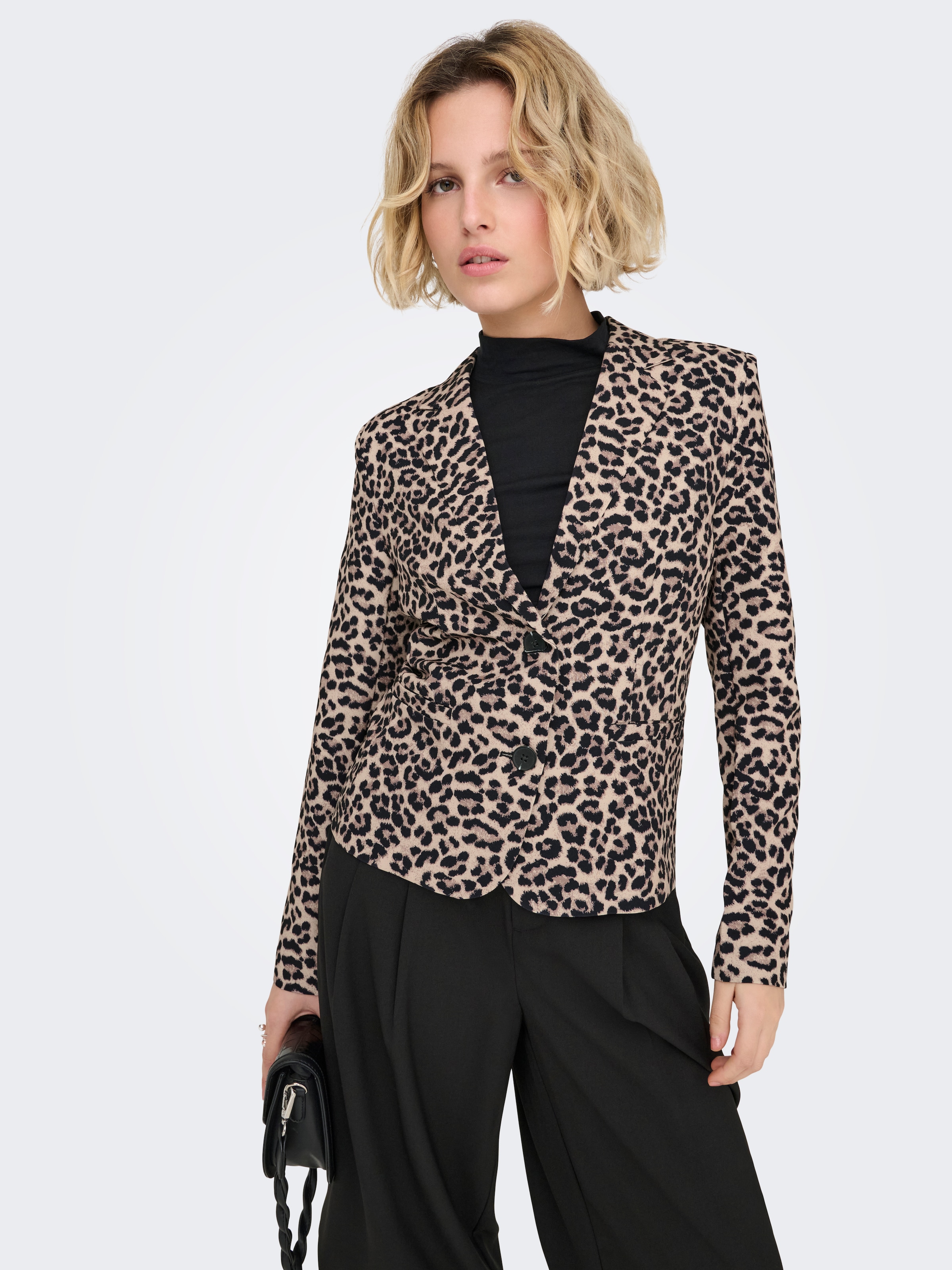 Image of ONLY Kurzblazer "ONLELISIA LIFE L/S AOP BLAZER TLR" Materialmix, regular fit