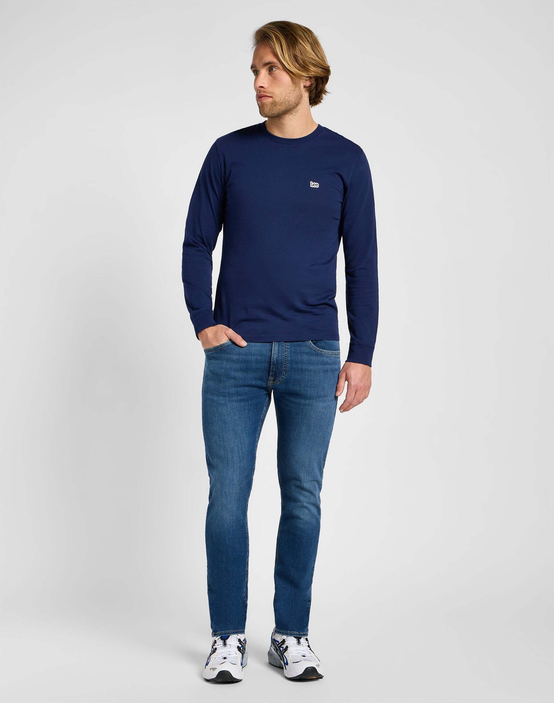 Lee® Sweatshirt »LEE Langarmshirt Longsleeves Patch Logo Tee«