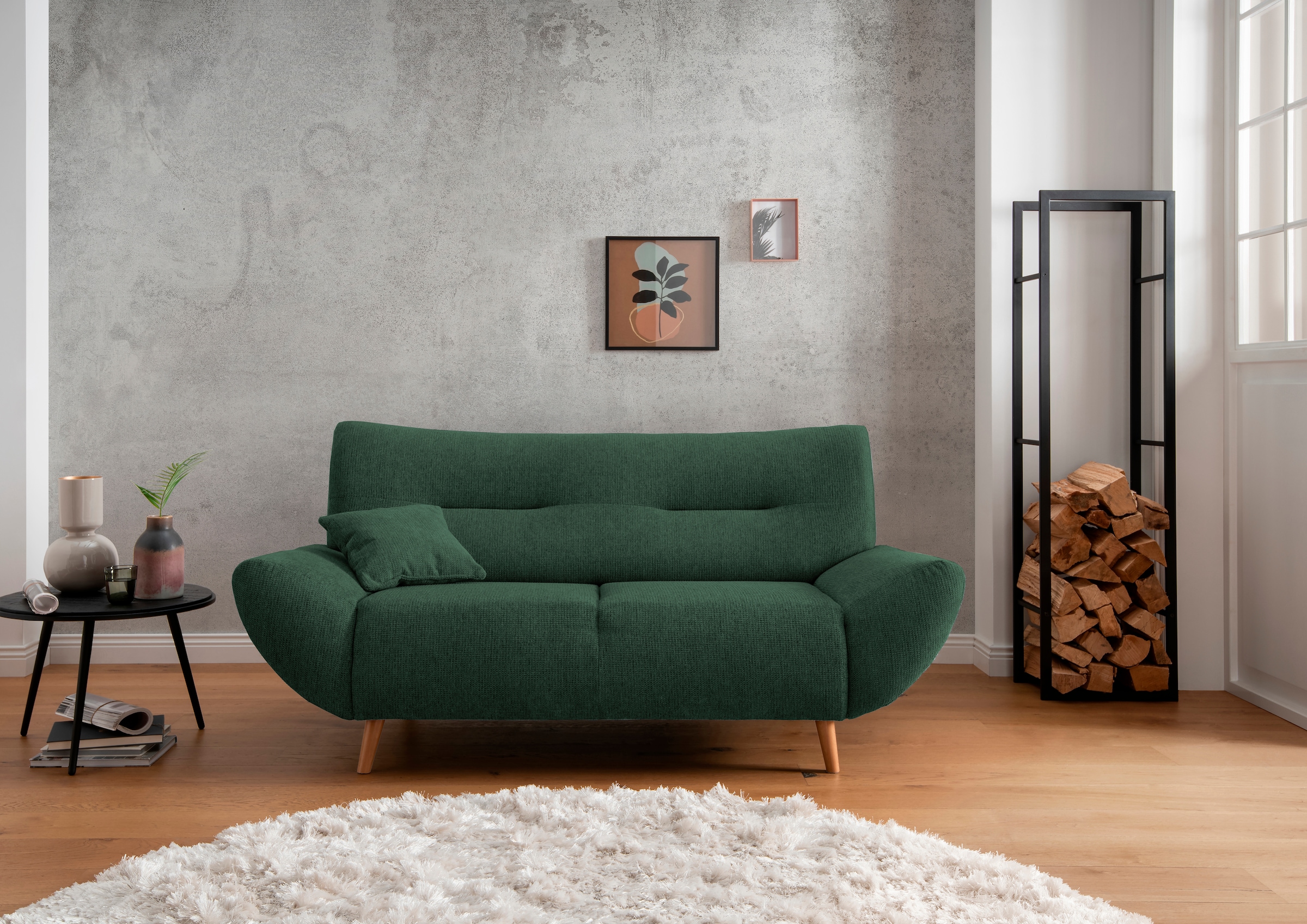 Image of Home affaire 2-Sitzer "Drago" frei im Raum stellbar, inkl. 1 Zierkissen
