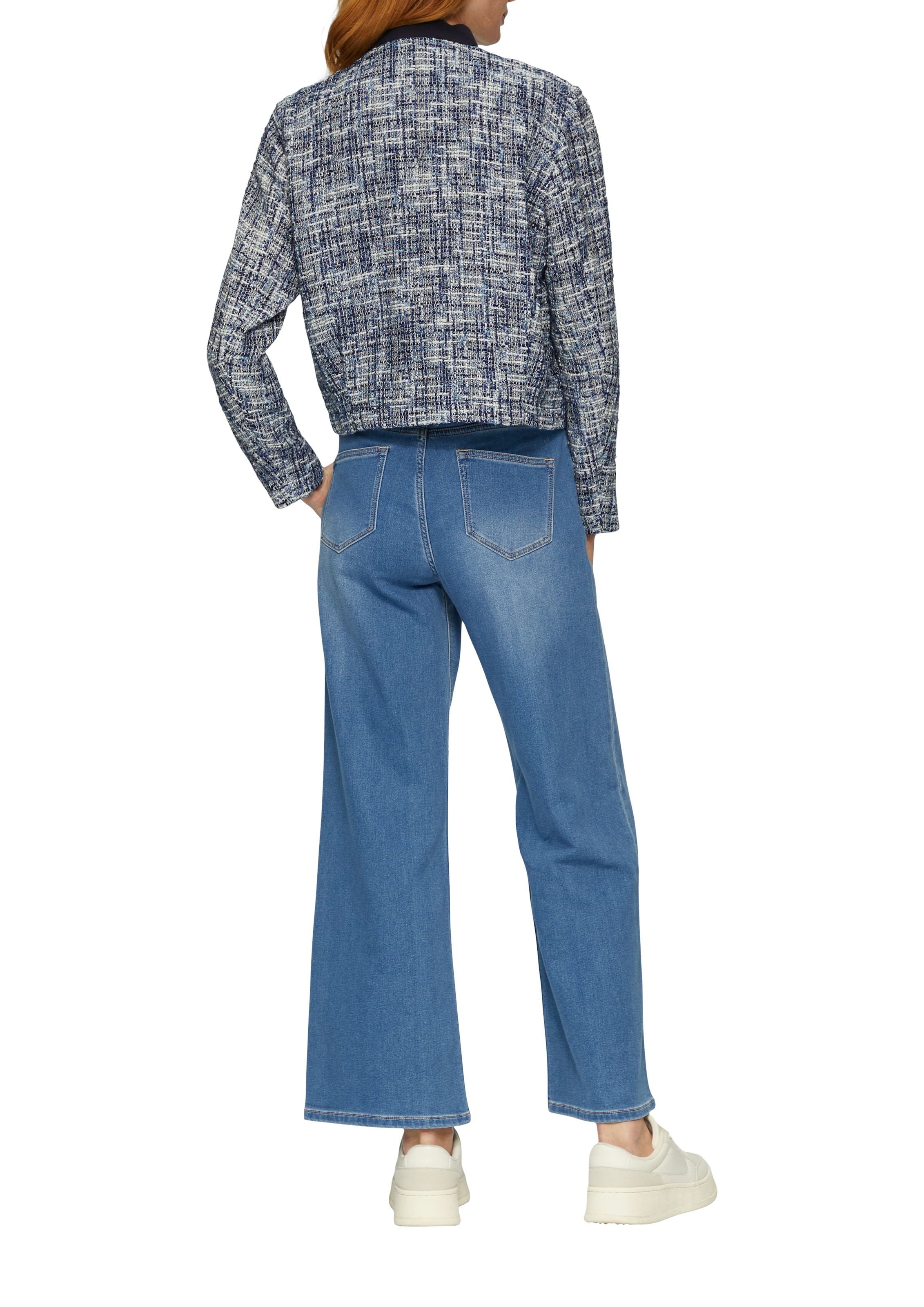 s.Oliver Veste en bouclette ohne Kapuze mit Metallic-Garn