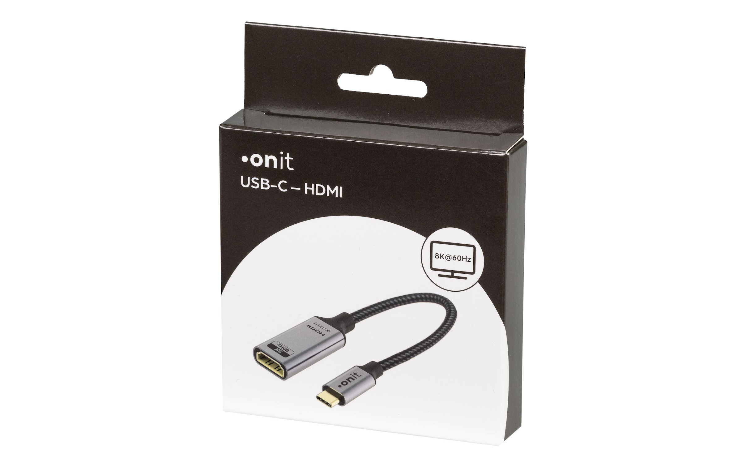 onit USB-Adapter »USB Type-C - HDMI«, 12 cm