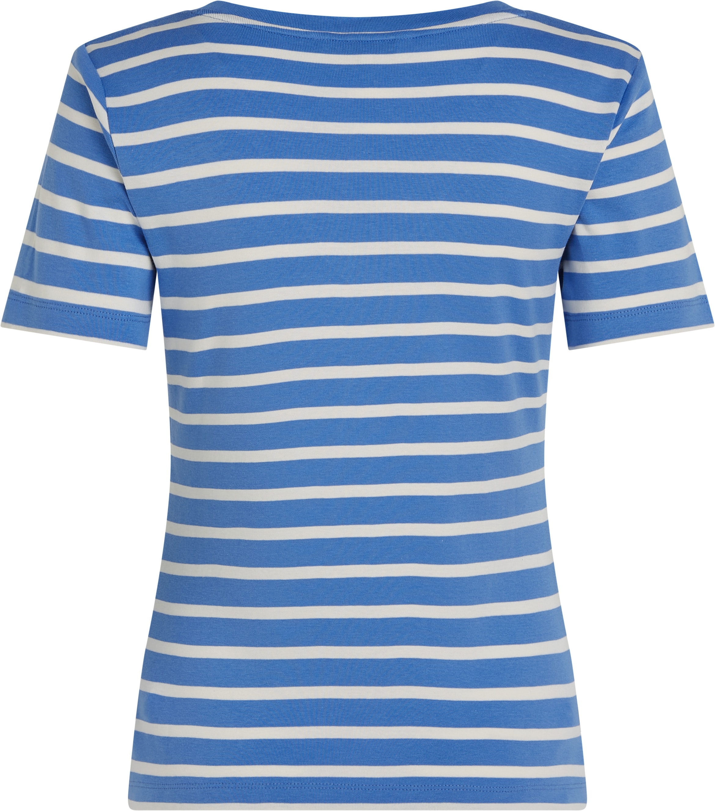 Tommy Hilfiger T-Shirt »SLIM CODY V-NK SS mit V-Ausschnitt und Streifen« Baumwolle, slim fit