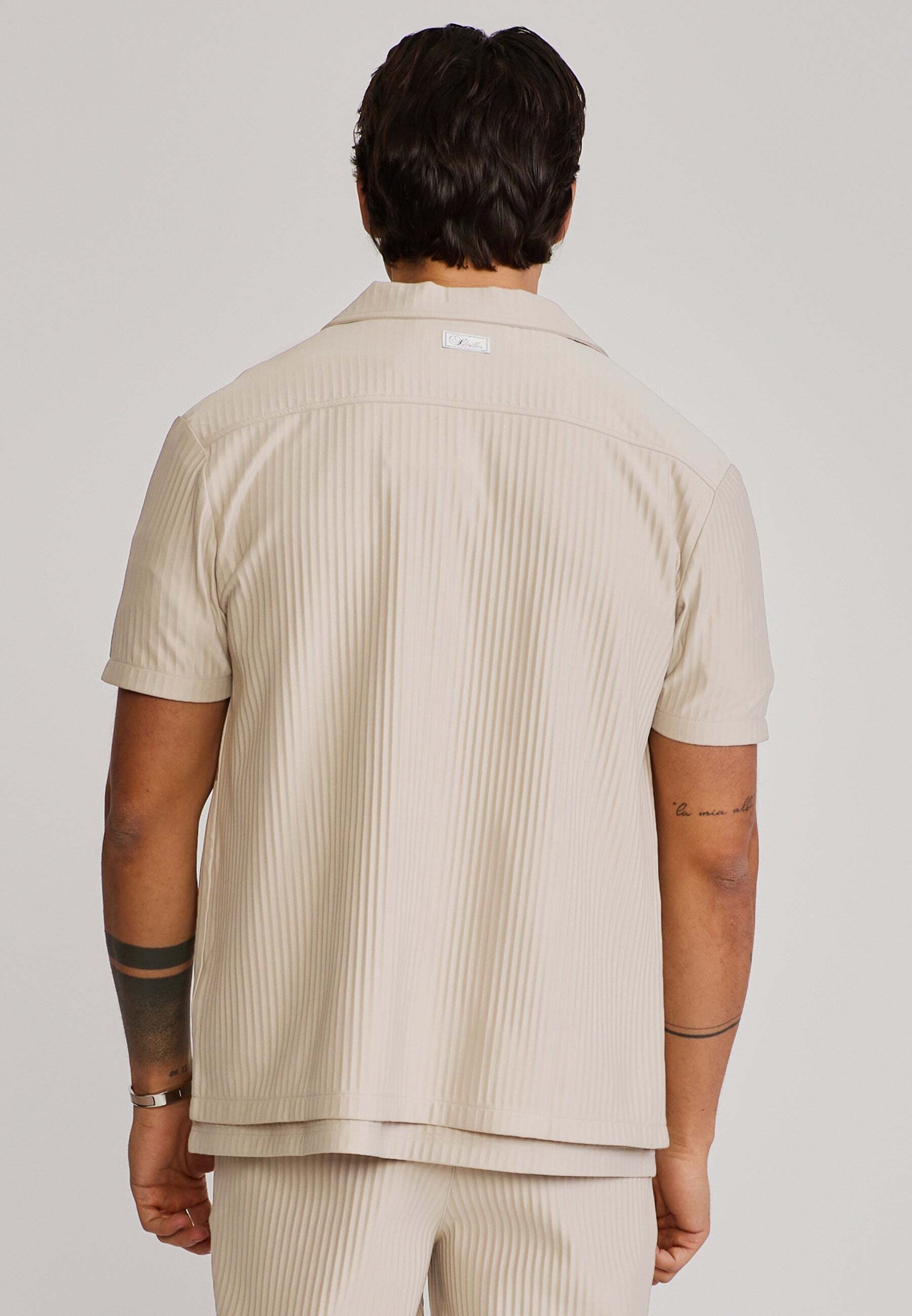 Siksilk Chemise à manches courtes »Siksilk Kurzarmhemd Plisse«