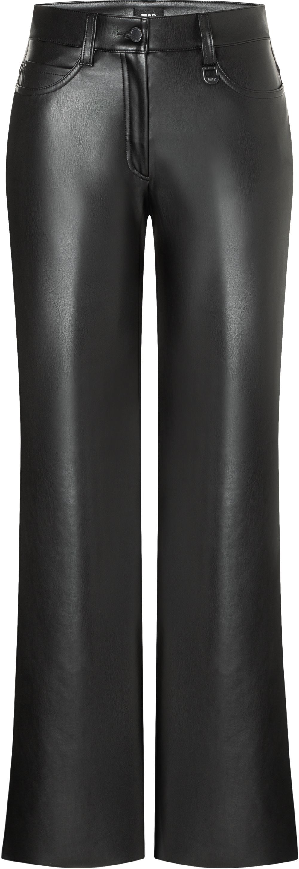 Image of MAC 5-Pocket-Hose "WIDE vegan" Authentische, fein glänzende Leder-Optik