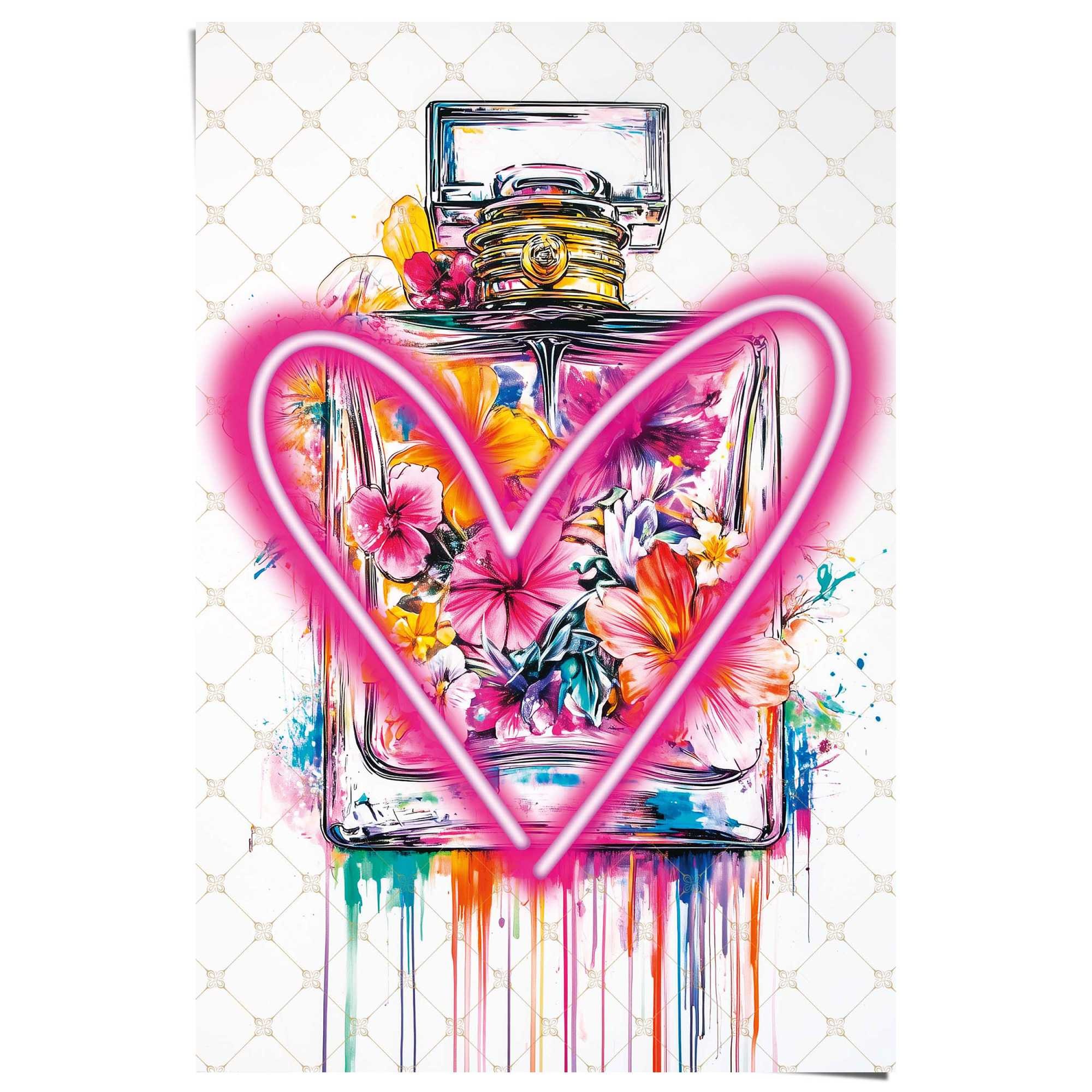 Image of Reinders Poster "Bottle Love" Teenager Zimmer - Mehrfarbig - 150 gr. Papier - Street Art - 61x91,5cm