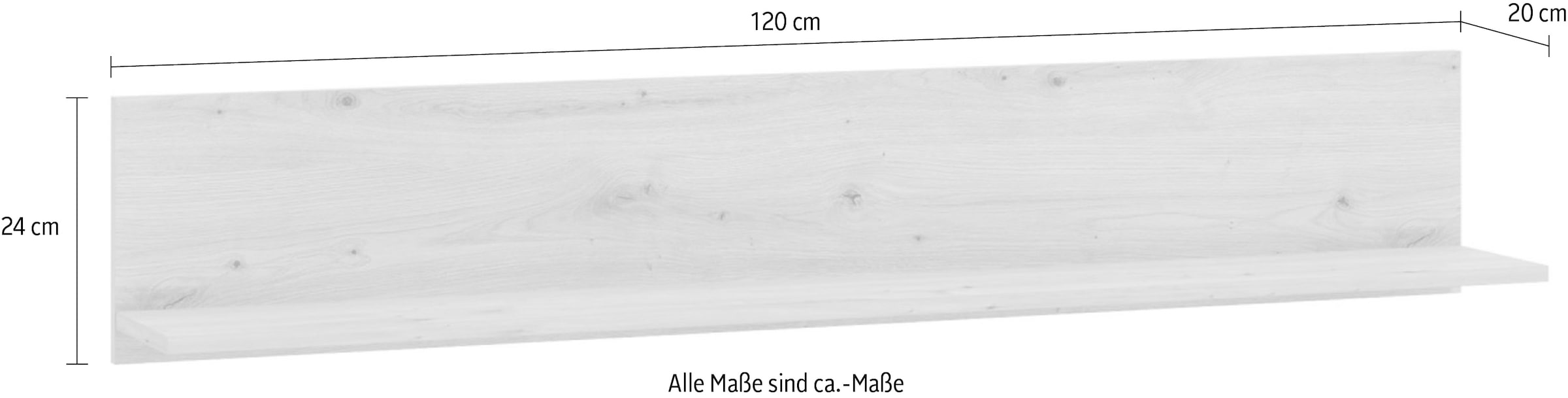 Home affaire Wandregal »LAVAL, Schwebendes Regal, Wandkonsole, Wandboard« Ablageboden, Wandmontiert,  Gesamtbreite 120 cm