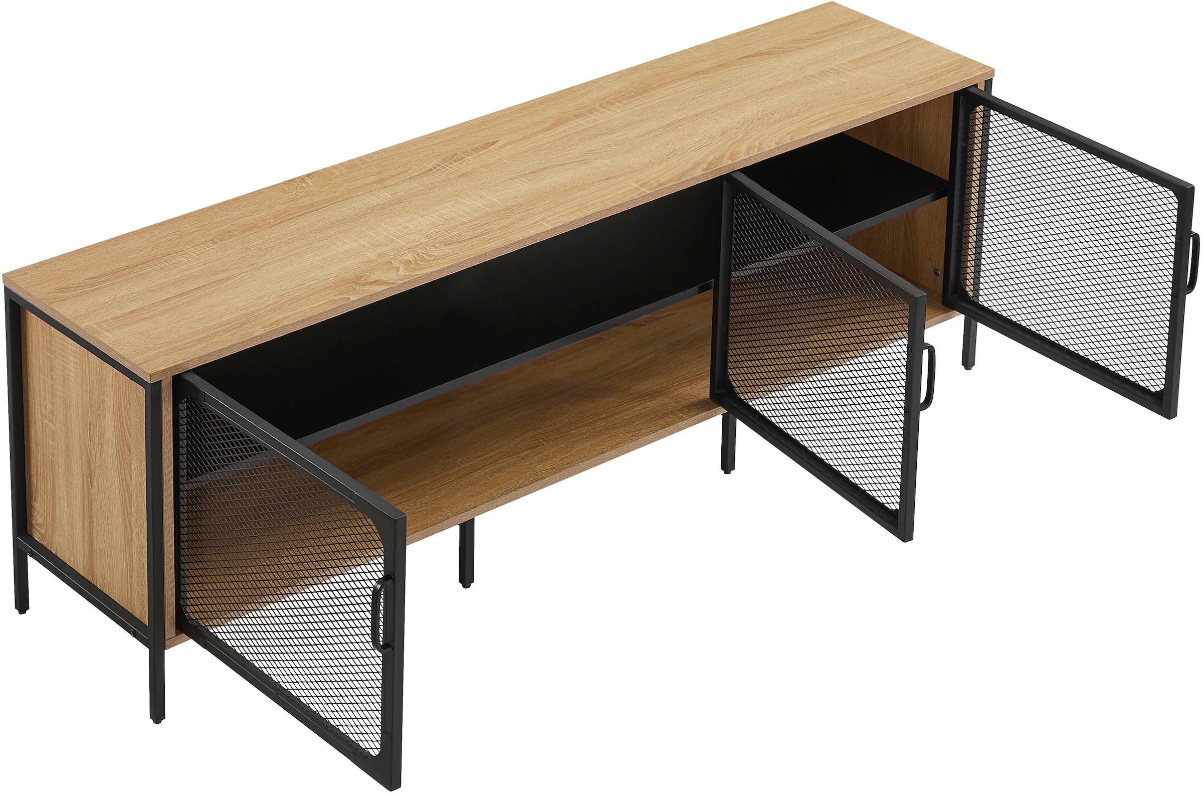 GOODproduct Tableau TV »Amance« mit ABS-Kanten und pulverbeschichteten Metallbeinen, Breite 150 cm