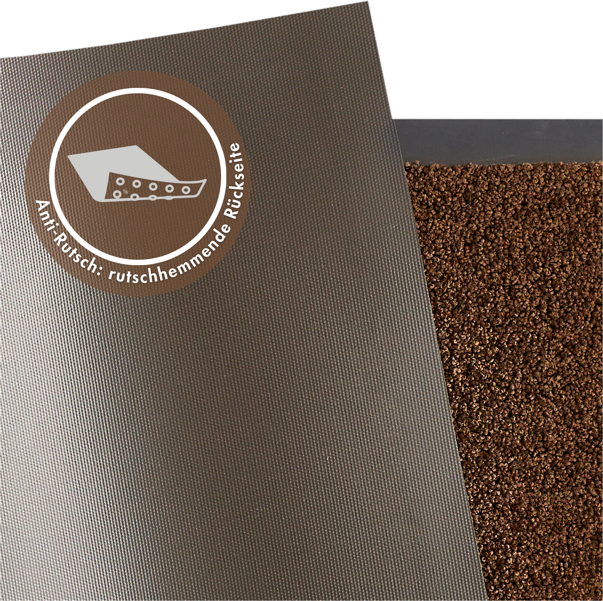 my home Fussmatte »Emil, Made in Netherlands«, rechteckig, 6 mm Höhe, Schmutzfangmatte, Uni Farben, rutschhemmend, waschbar (Handwäsche)