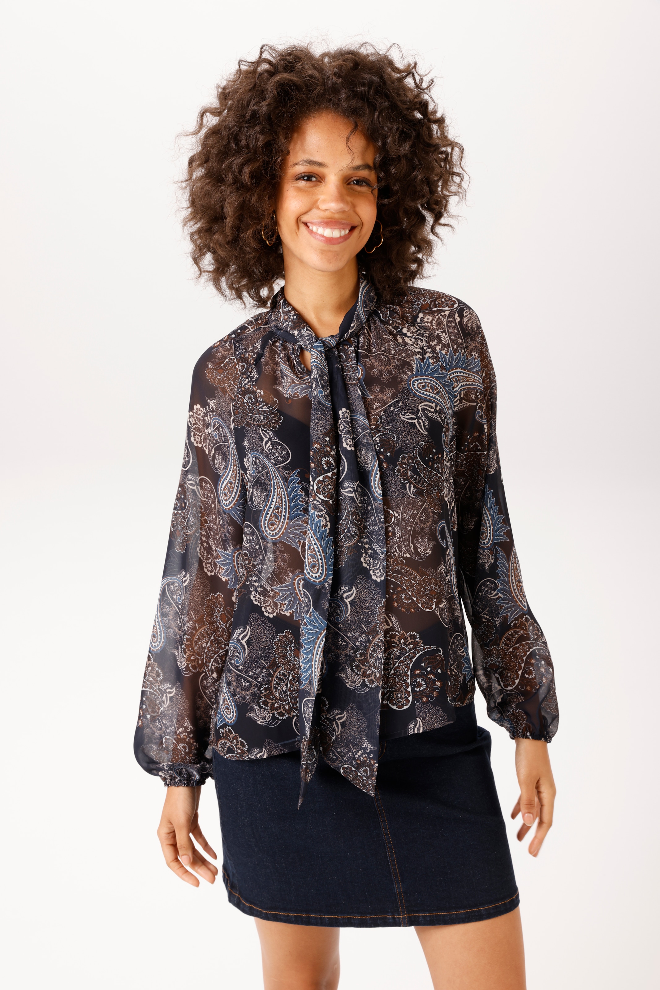 Image of Aniston CASUAL Schlupfbluse im trendfarbenen Paisley-Muster - NEUE KOLLEKTION