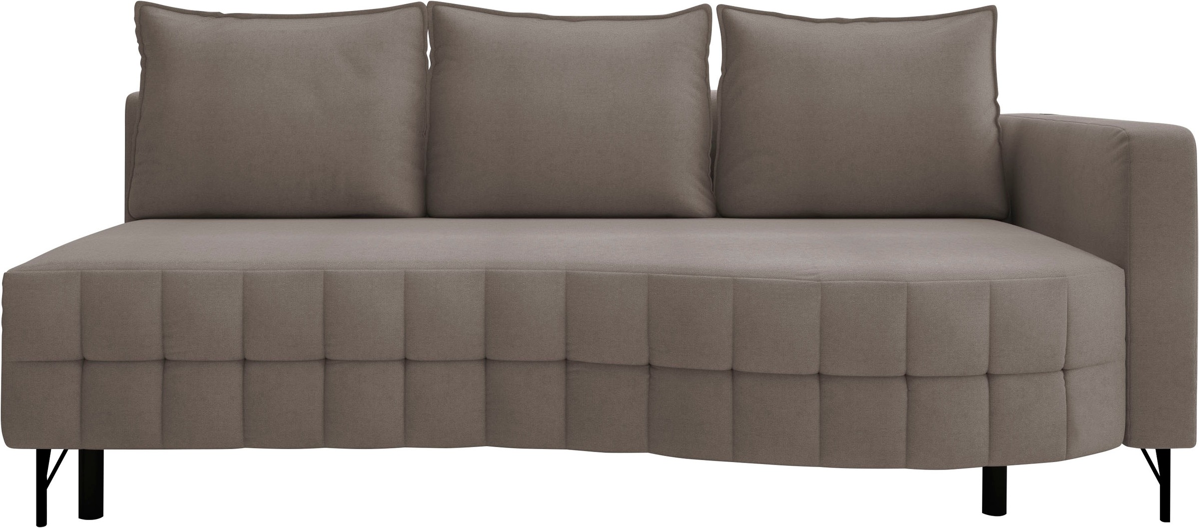 exxpo - sofa fashion Loungesofa »T wiggy Schlafsofa mit Bettfunktion und Bettkasten,«, komfortabler Federkern, super Sitzkomfort, elegante Formensprache
