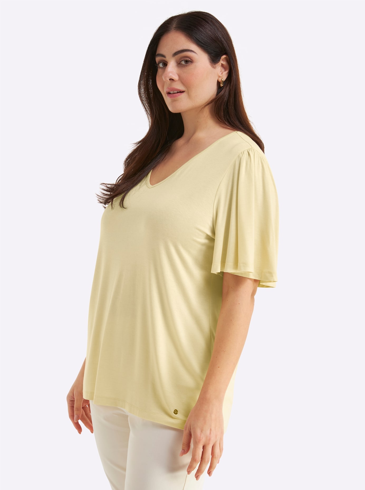 Sheego T-shirt »Kurzarm-Shirt« 1