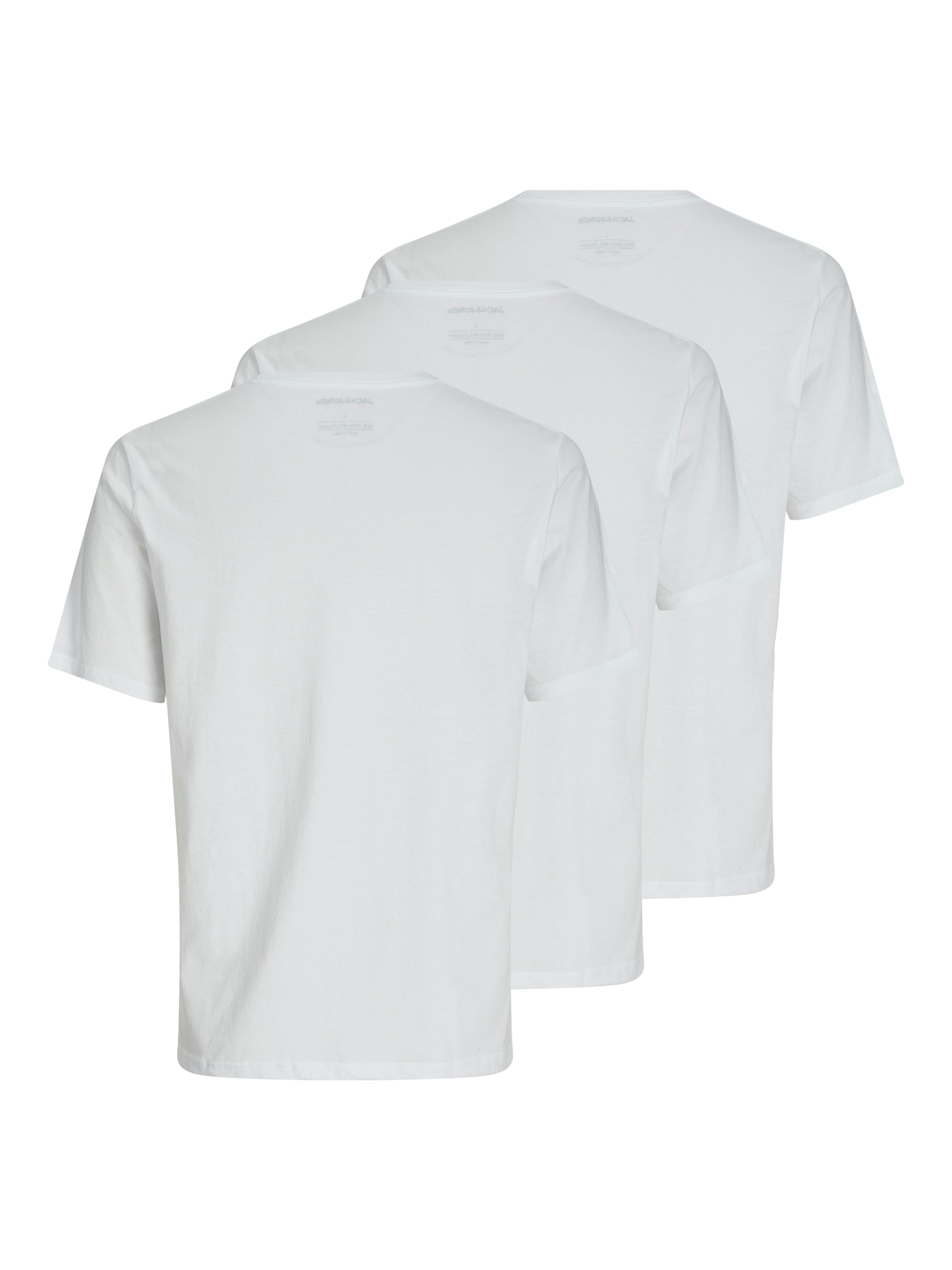 Jack & Jones Rundhalsshirt »JACUNDER TEE CREW NECK 3 PACK NOOS«, (Packung, 3 tlg.)