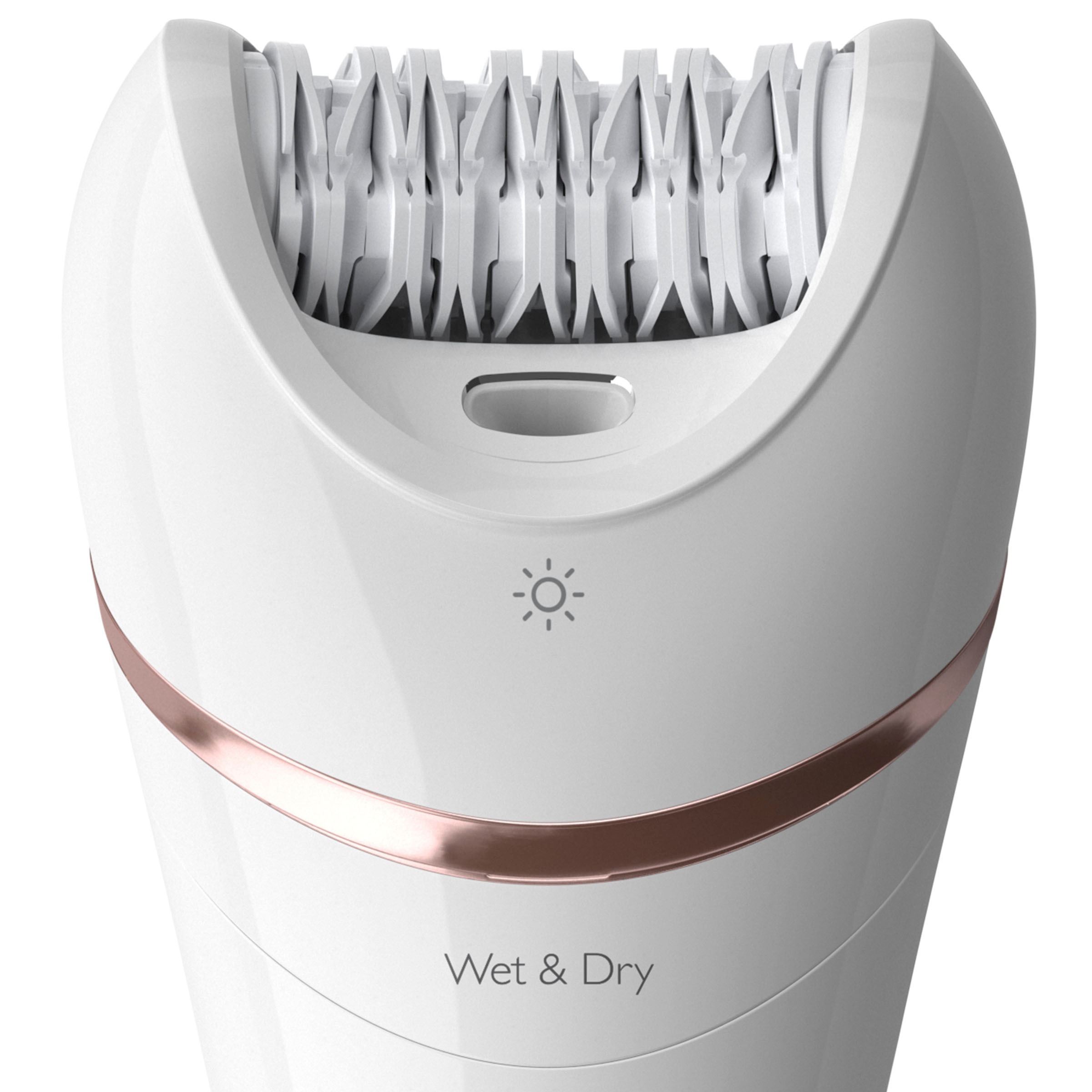 Philips Epilierer »Satinelle Advanced Series 8000 BRE740/10«, 8 St. Aufsätze, Nass- und Trockenepilierer, mit 2 Geschwindigkeitsstufen