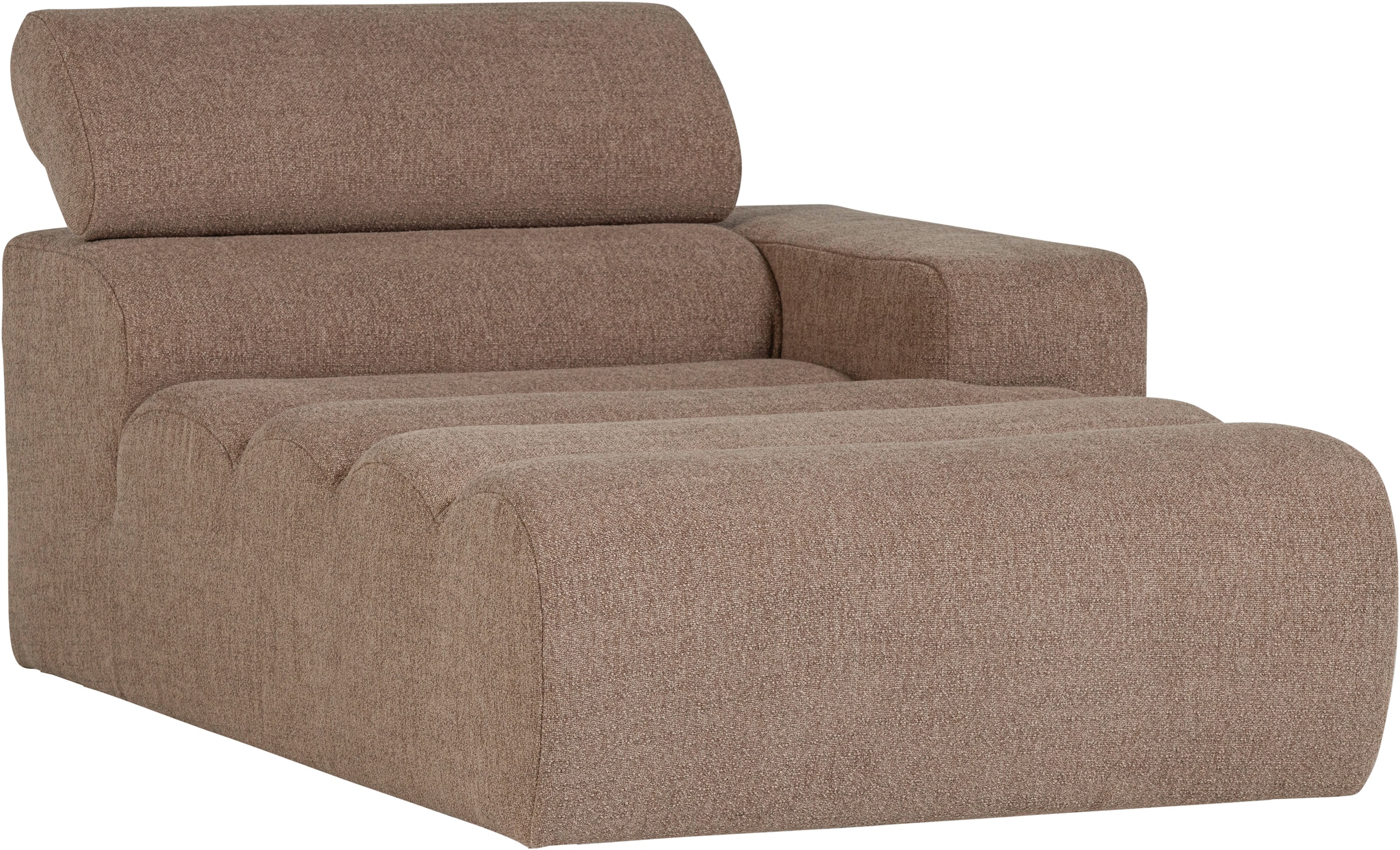 WOOOD Élément de canapé »Novi Bezug mit verstellbarer Nackenstütze B 109 x T 173 x H 86 cm« capacité de charge 120 kg, résistance maximale à l'usure