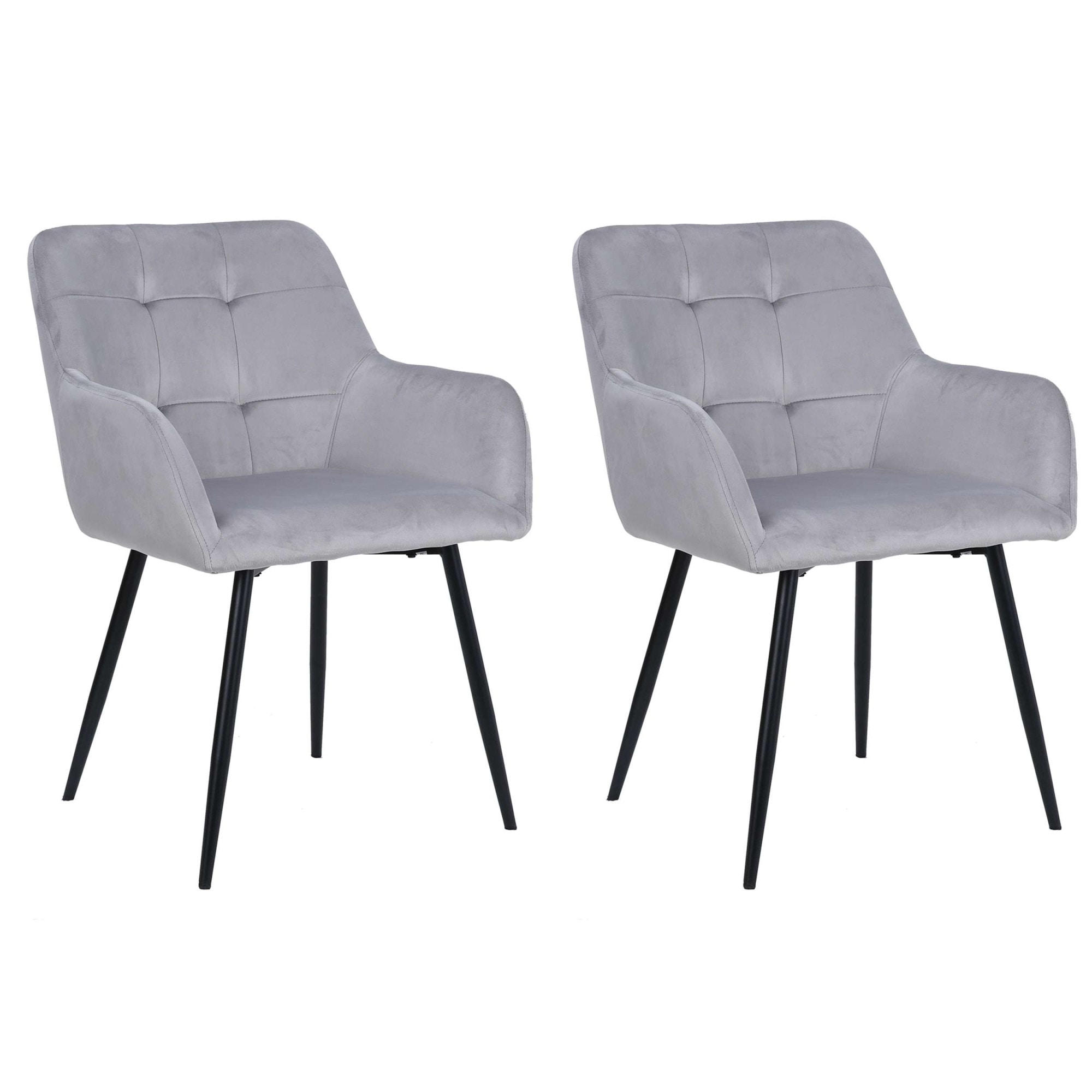 GOODproduct Esszimmerstuhl »Bostony« () 2 Stk.gepolsterte Rückenlehne, Armlehne und Sitzfläche, Sitzhöhe 49 cm