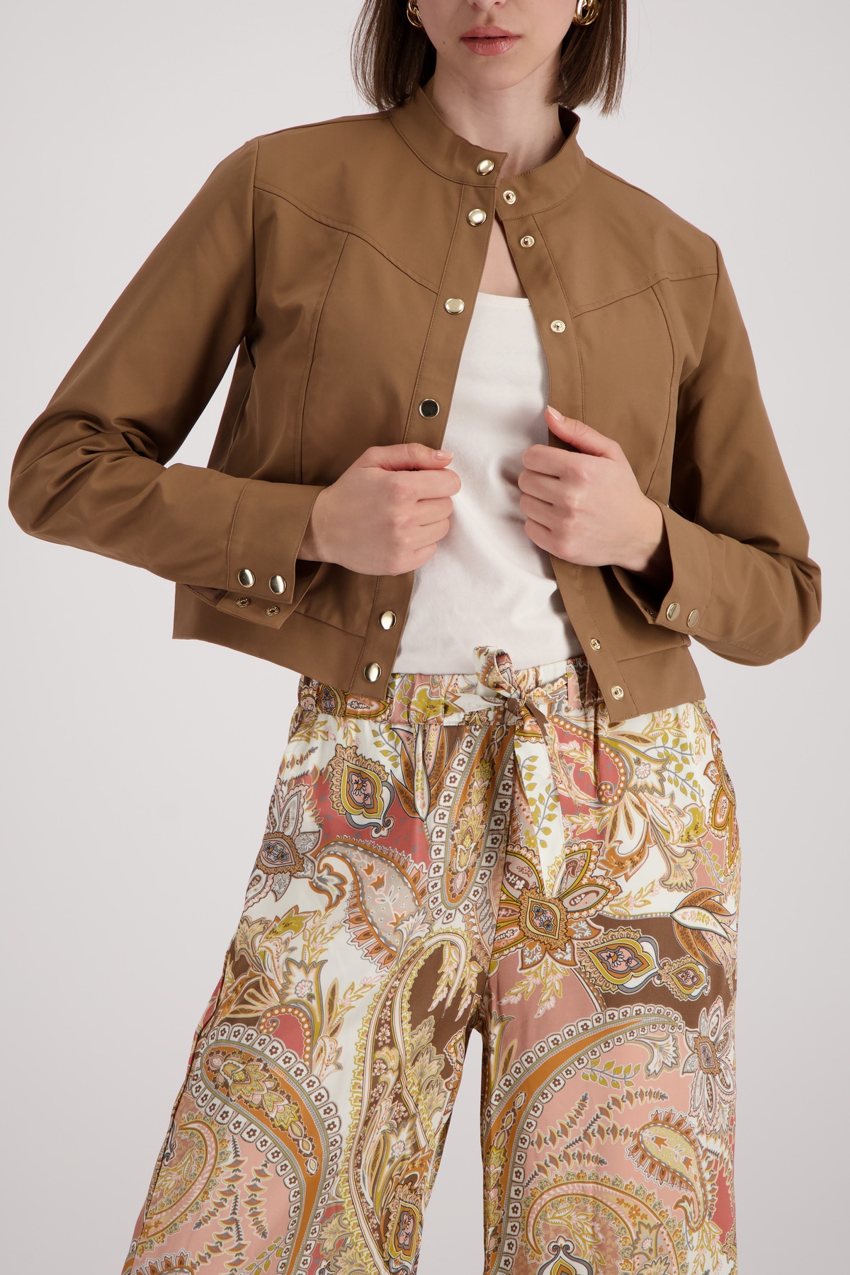 Image of Monari Blouson "Jacke Trench" ohne Kapuze Regular fit mit Stehkragen