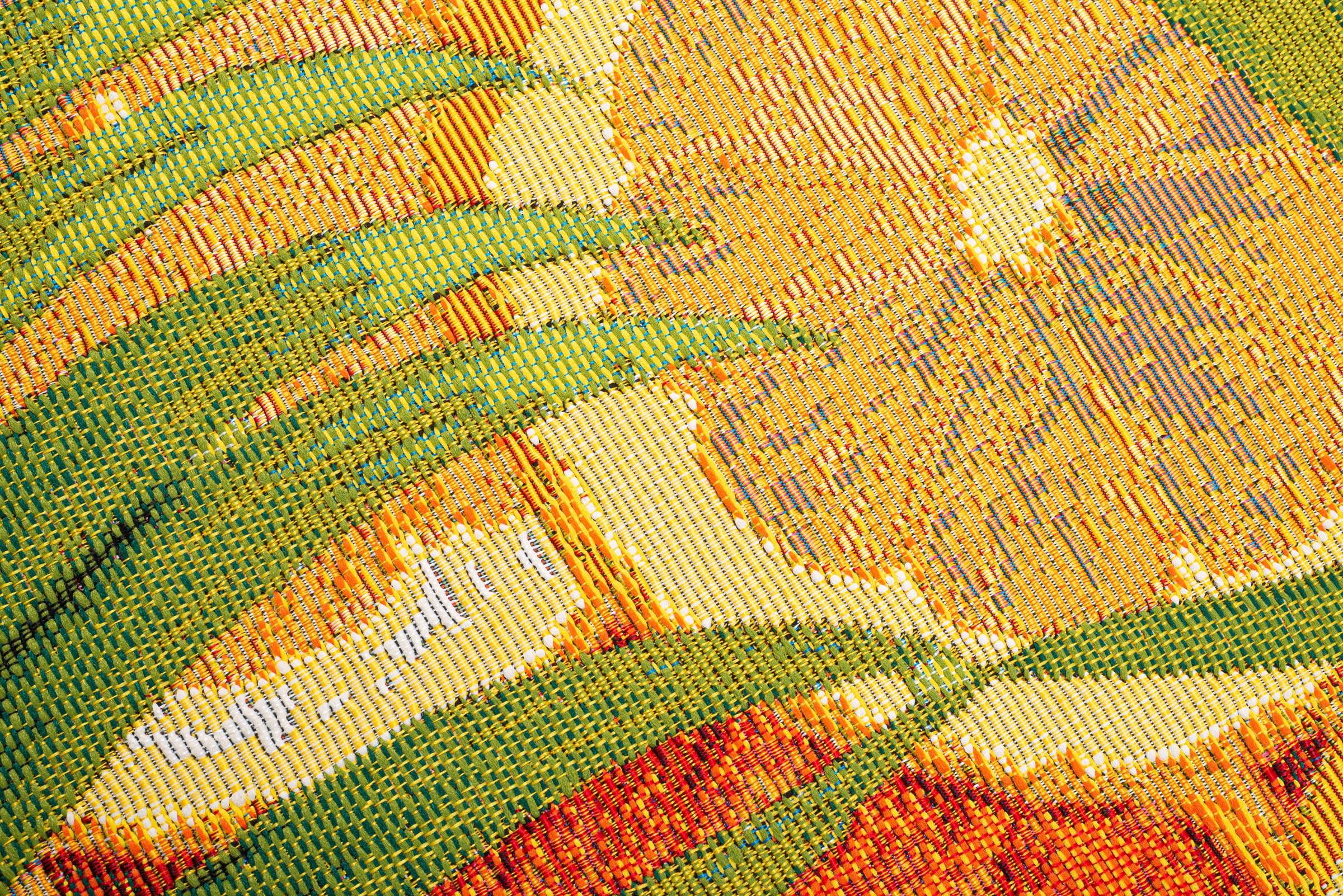 Sansibar Teppich »Rantum Beach 001« rechteckig 5 mm Höhe Flachgewebe, modernes Sommer Design, In- und Outdoor geeignet