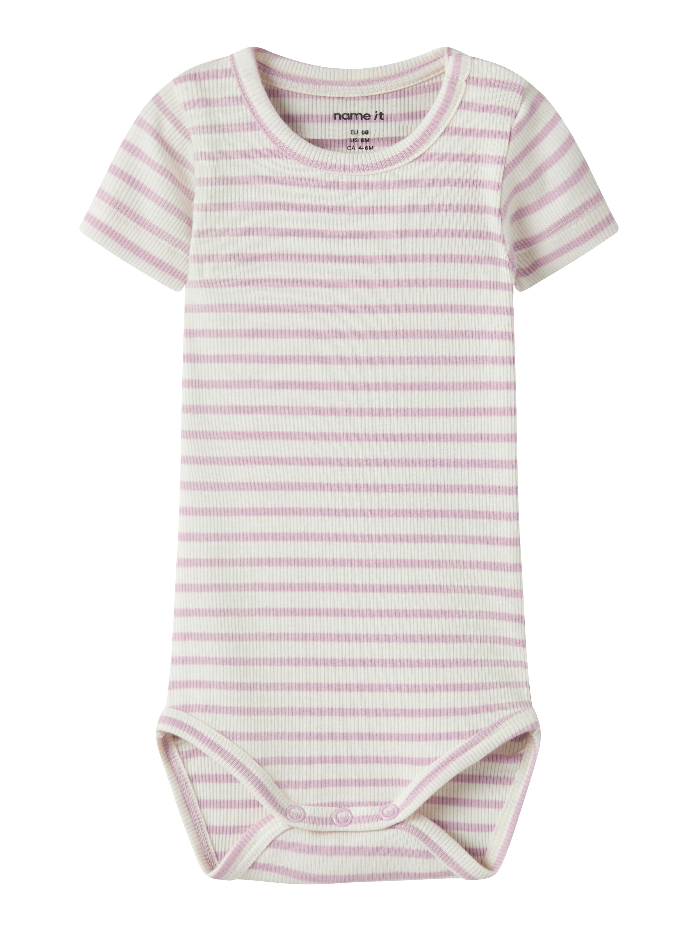 Name It Body à manches courtes »NBNBANI SS BODY NOOS« mélange de coton, jersey côtelé
