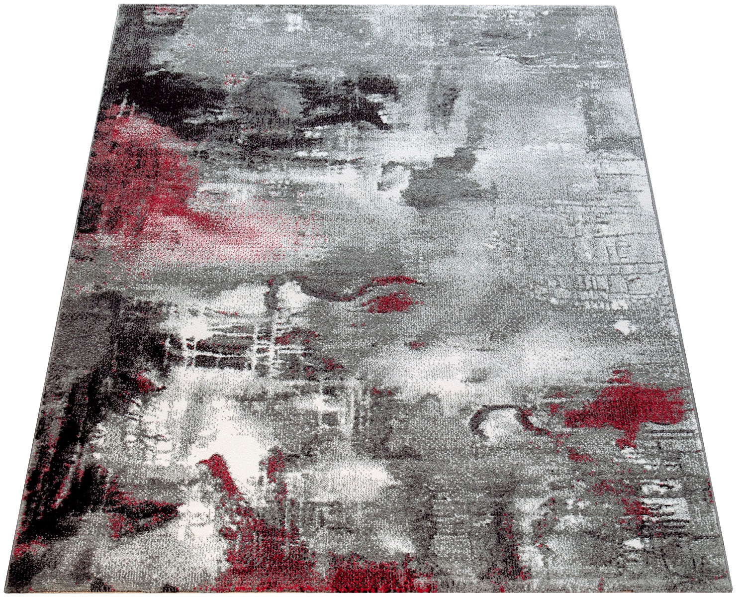 Image of Paco Home Teppich "Canvas 754" rechteckig 16 mm Höhe Kurzflor, modernes Design, mit Arizona Leinwand Optik