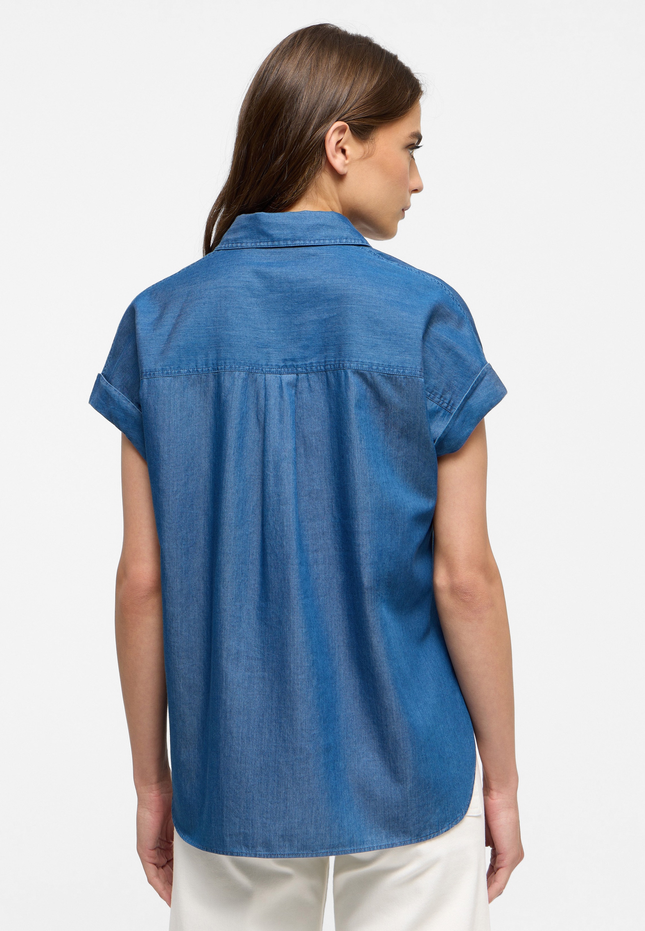 Eterna Hemdbluse »LOOSE FIT« EASY IRON (bügelleicht)