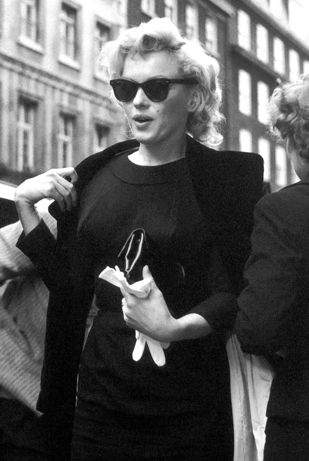 queence Acrylglasbild »Sunglasses«, Schwarz-Weiss, Marilyn Monroe, Fine Art-Print in Galeriequalität