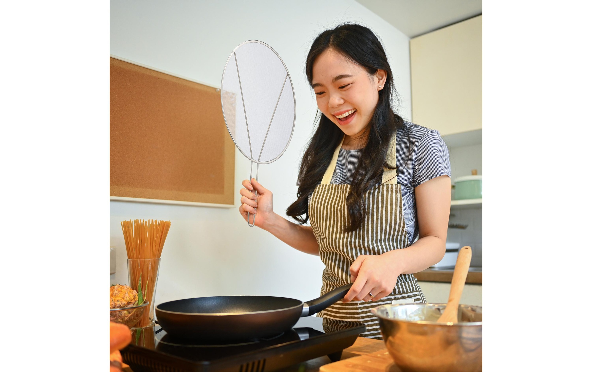 relaxdays Spritzschutzdeckel »für Pfannen 3er Set«