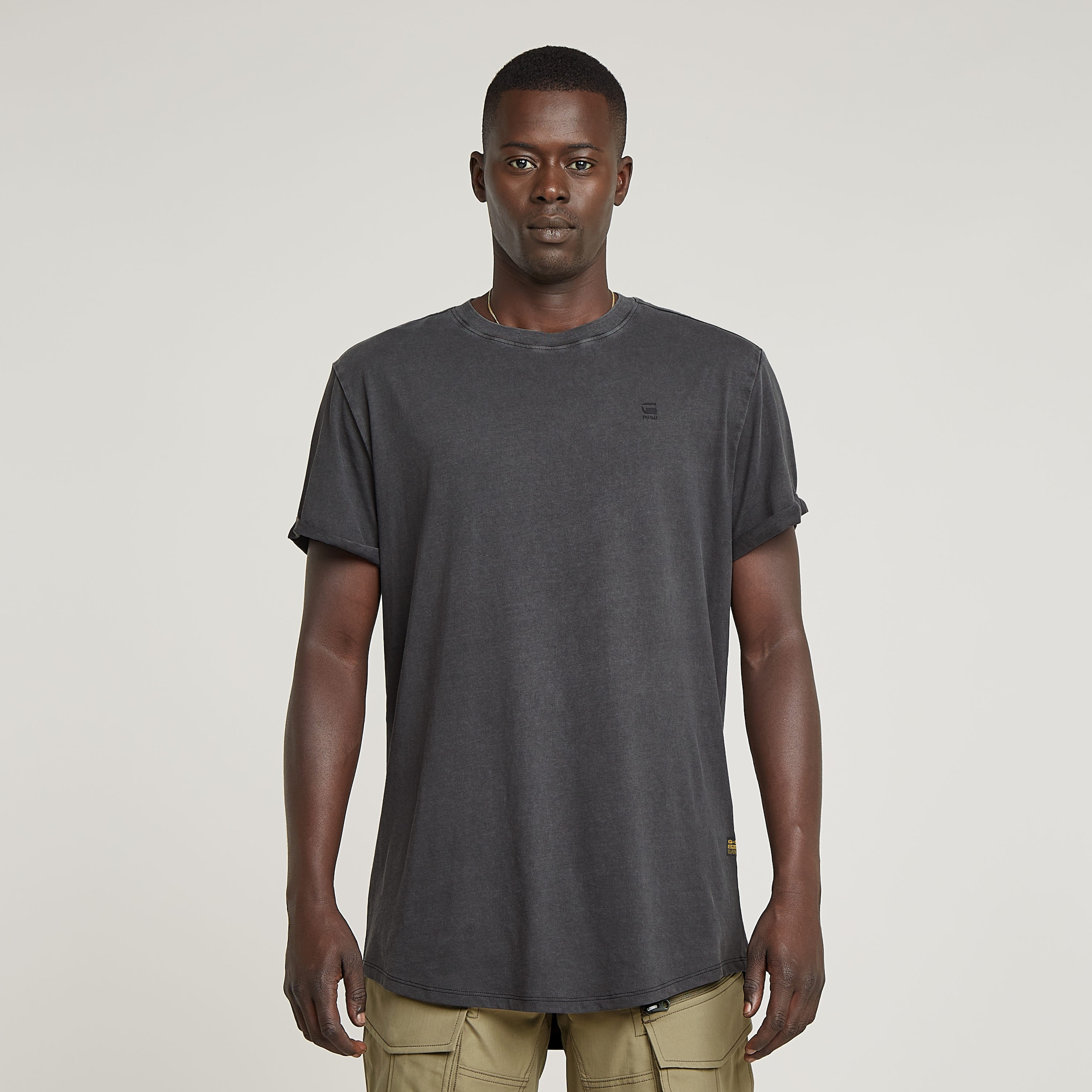 Image of G-STAR T-Shirt "Text Back Overdyed Lash" mit grossem Backprint
