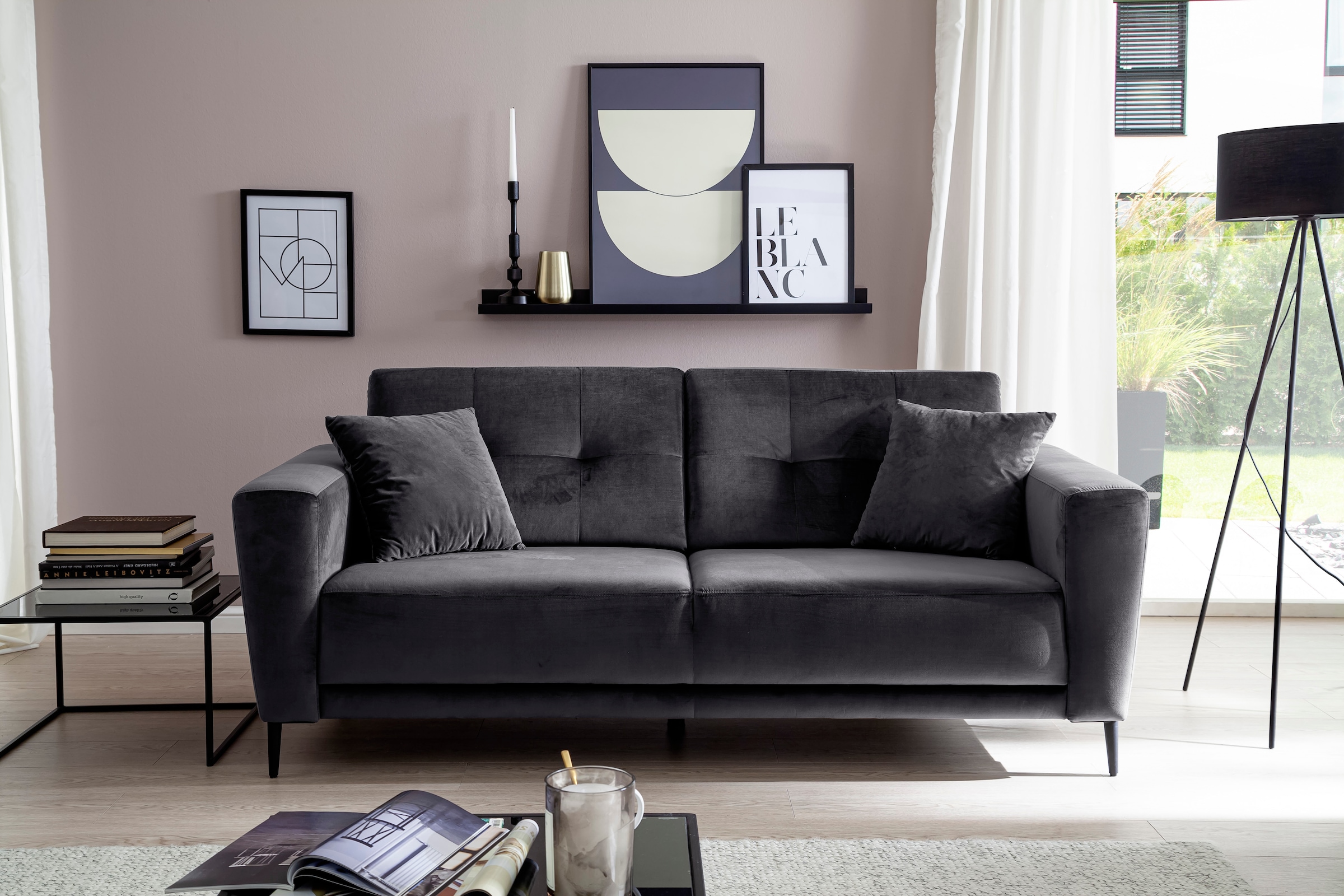 Trends by HG 3-places »Barcelona« mit Metallfuss, frei im Raum stellbar