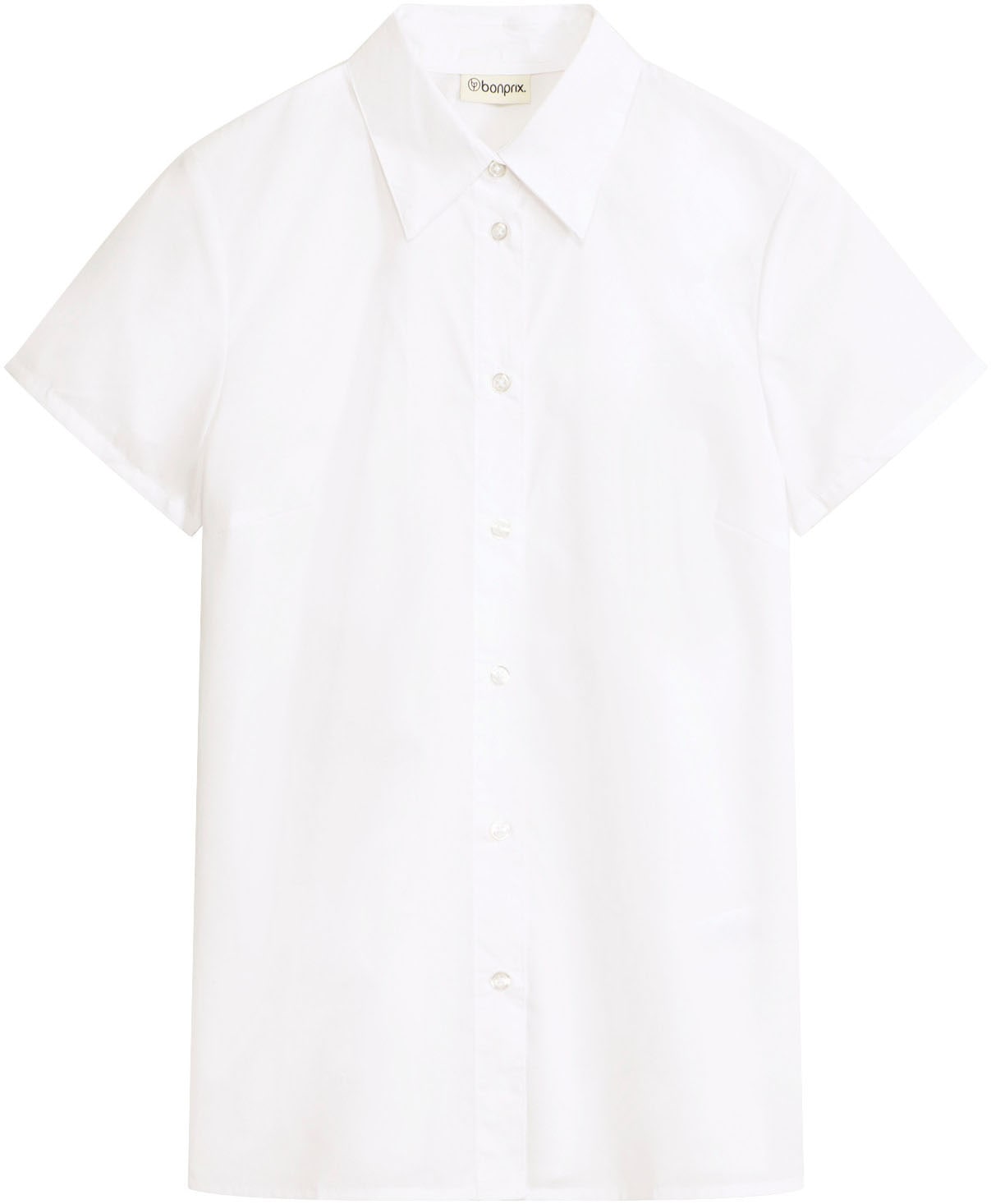 bonprix Blouse à manches courtes regular fit, style élégant, col chemise