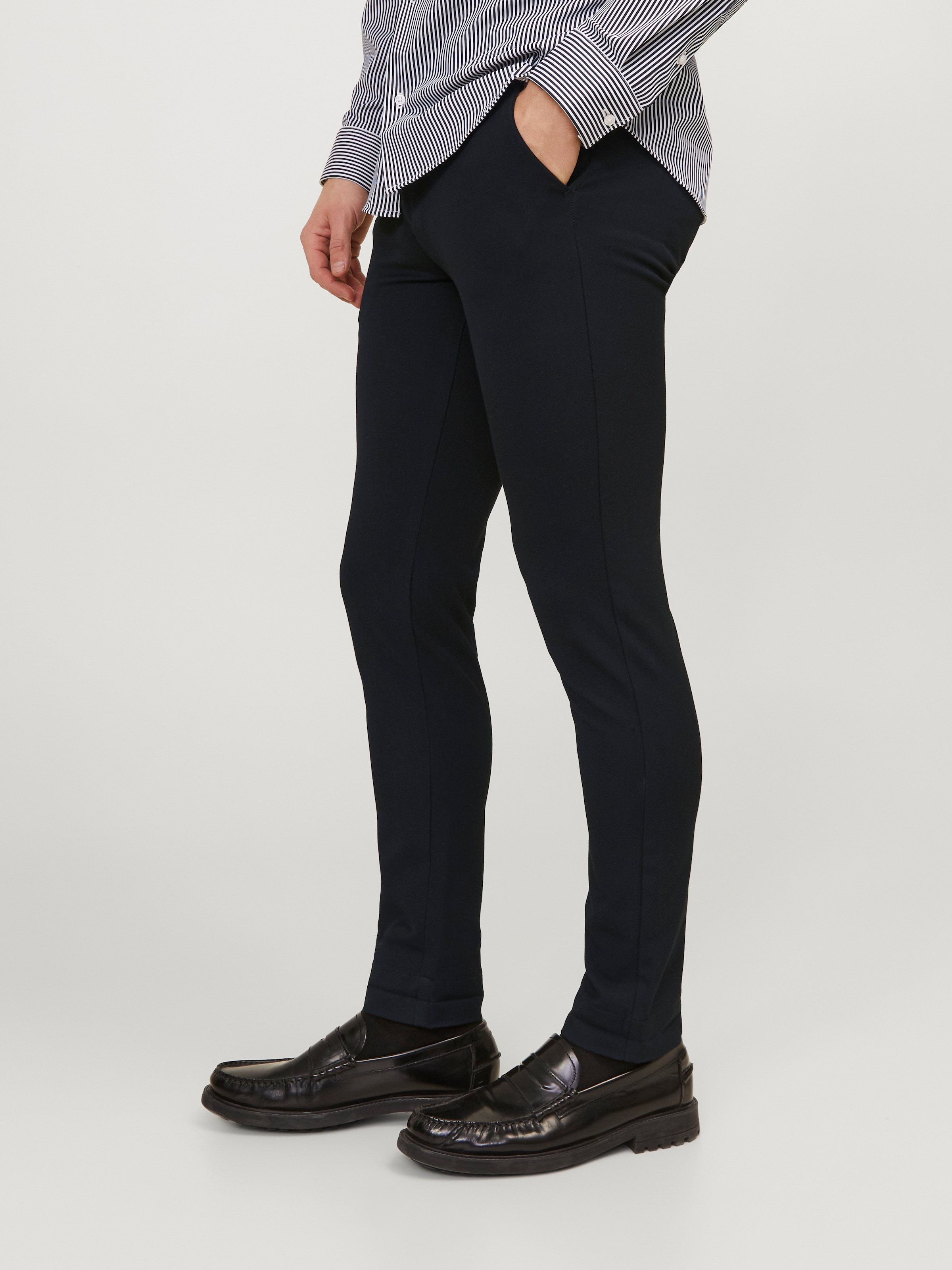 Jack & Jones Chinos »JPSTMARCO – Chinos mit Stretch für optimale Passform, Slim Fit«  unifarben, modisch, slim fit, Web