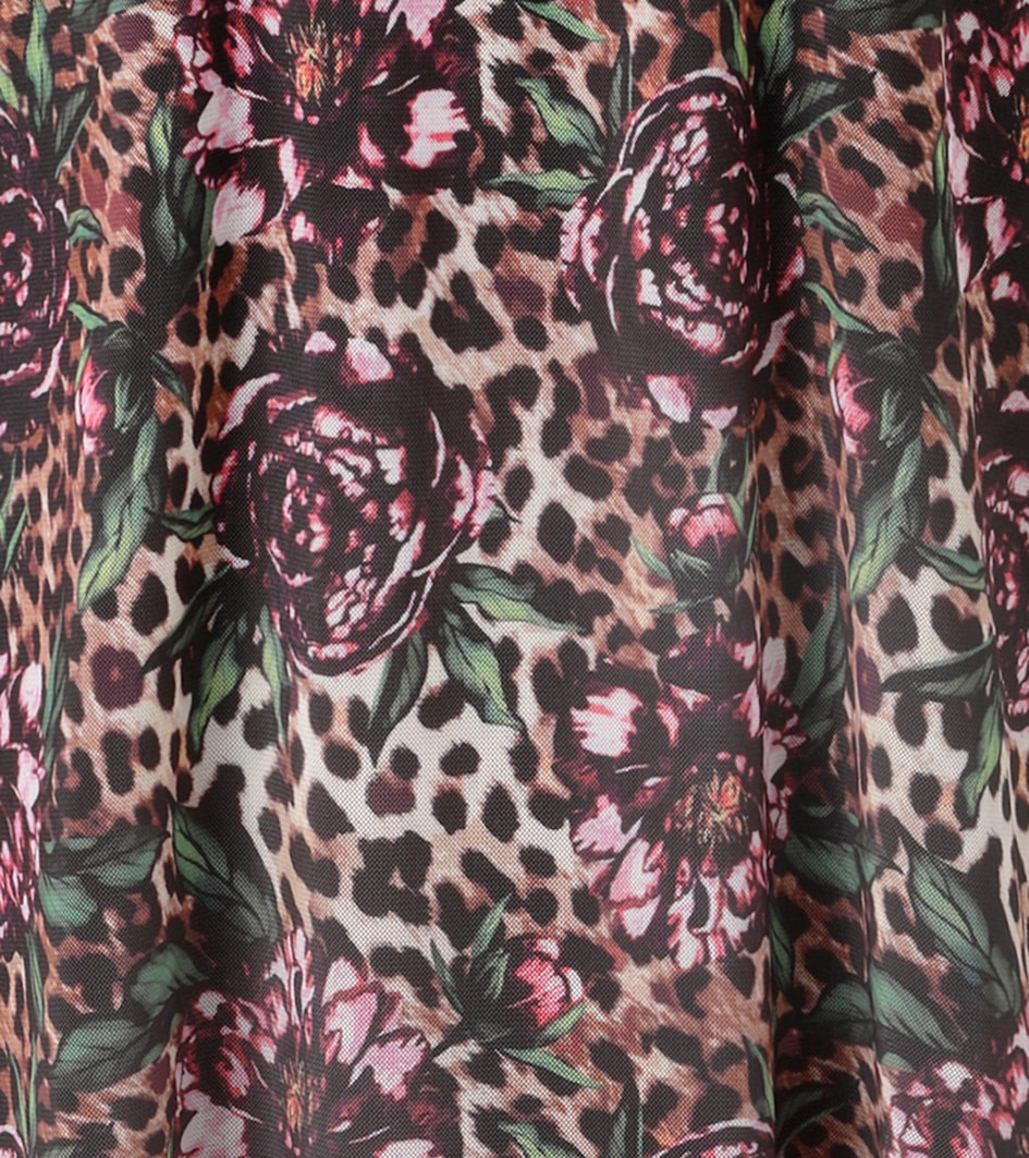 Aniston CASUAL Blusenkleid, mit fantasievollem Leo- und Blumenmuster bedruckt - NEUE KOLLEKTION